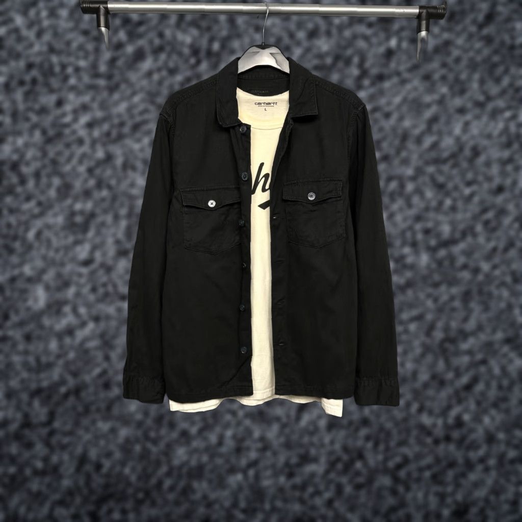 Allsaints AllSaints Spotter LS Shirt Jacket Y2K Overshirt Size S Black Mens Size US S / EU 44-46 / 1 - 1 Thumbnail