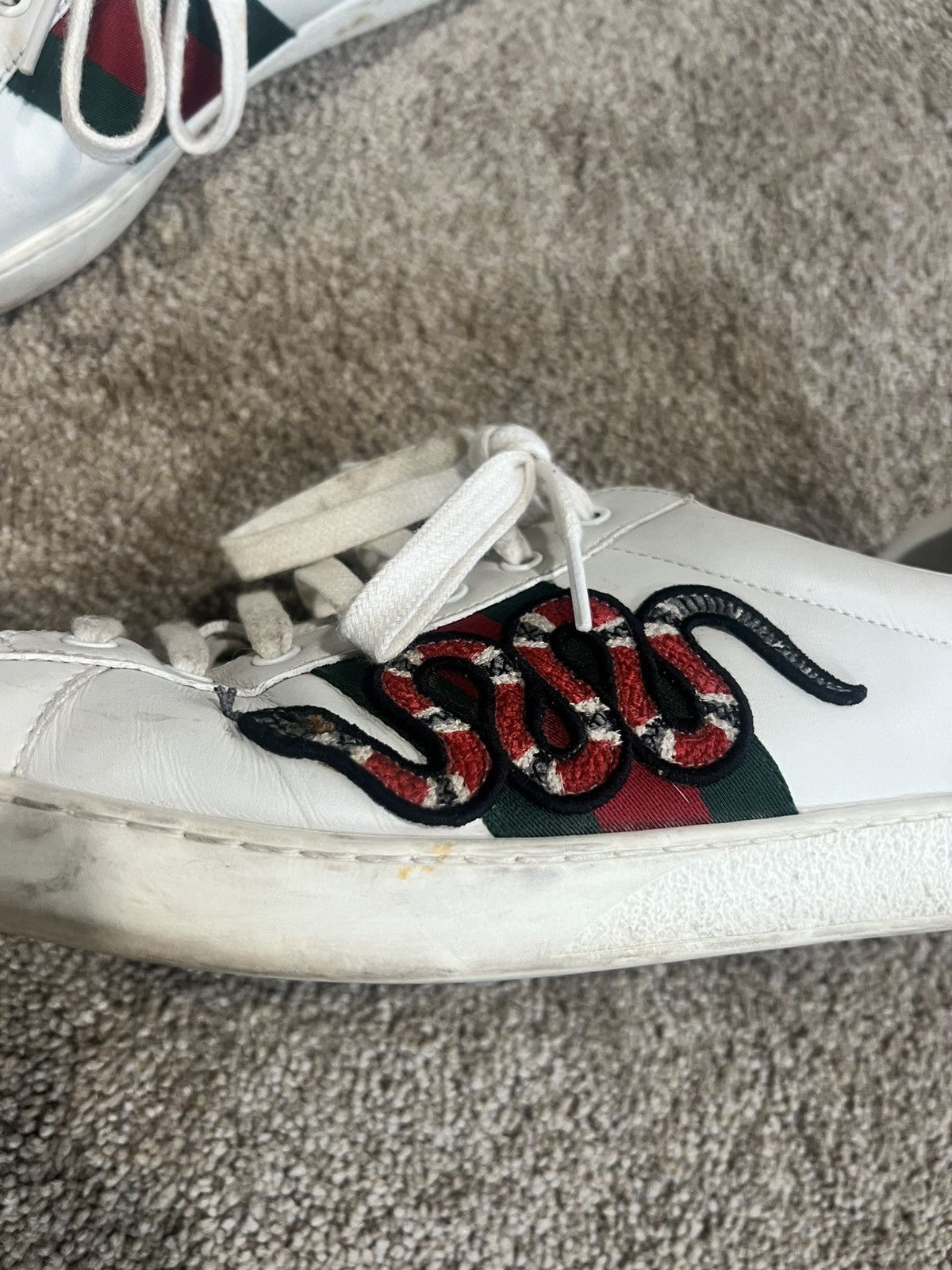 Gucci GUCCI ACE - Snake Mens size 12 Size US 12 / EU 45 - 3 Thumbnail