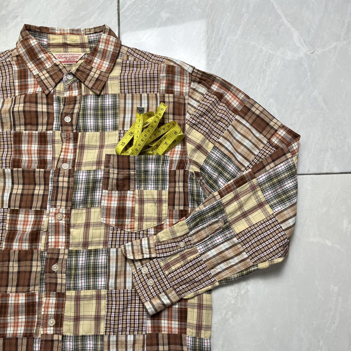 Lucky Brand Patchwork button ups shirt by lucky brand Size US L / EU 52-54 / 3 - 6 Thumbnail