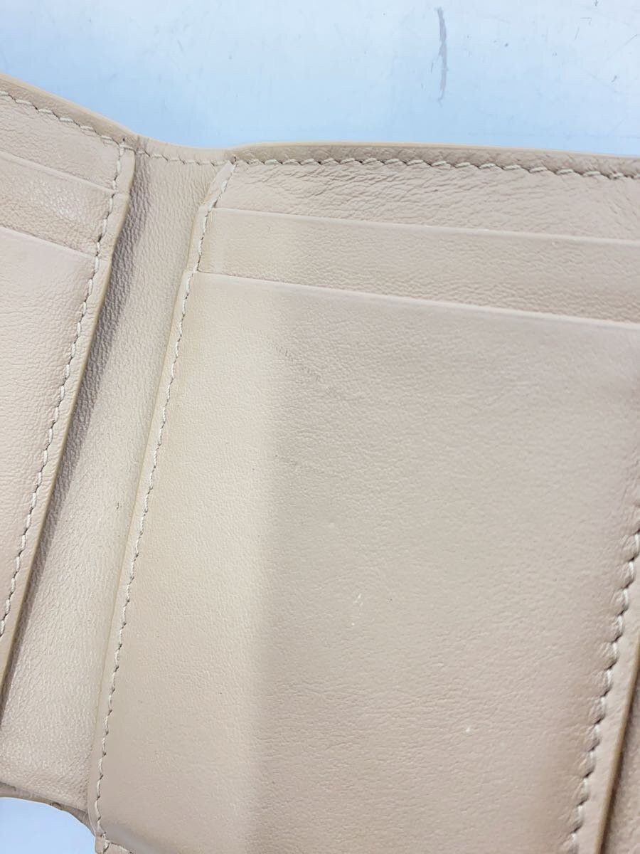 Dior Dior Leather Tri-Fold Wallet Beige Size ONE SIZE - 7 Thumbnail