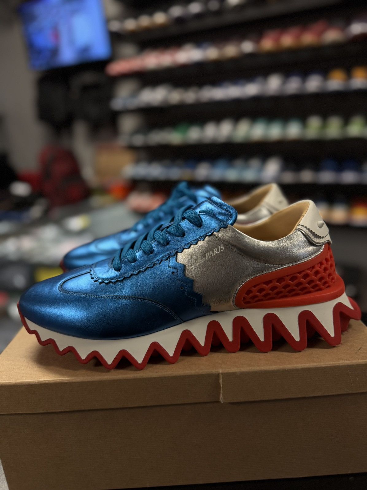 Christian Louboutin Christian Louboutin Loubishark Spike Sneakers 46EU/13US Size US 13 / EU 46 - 9 Thumbnail