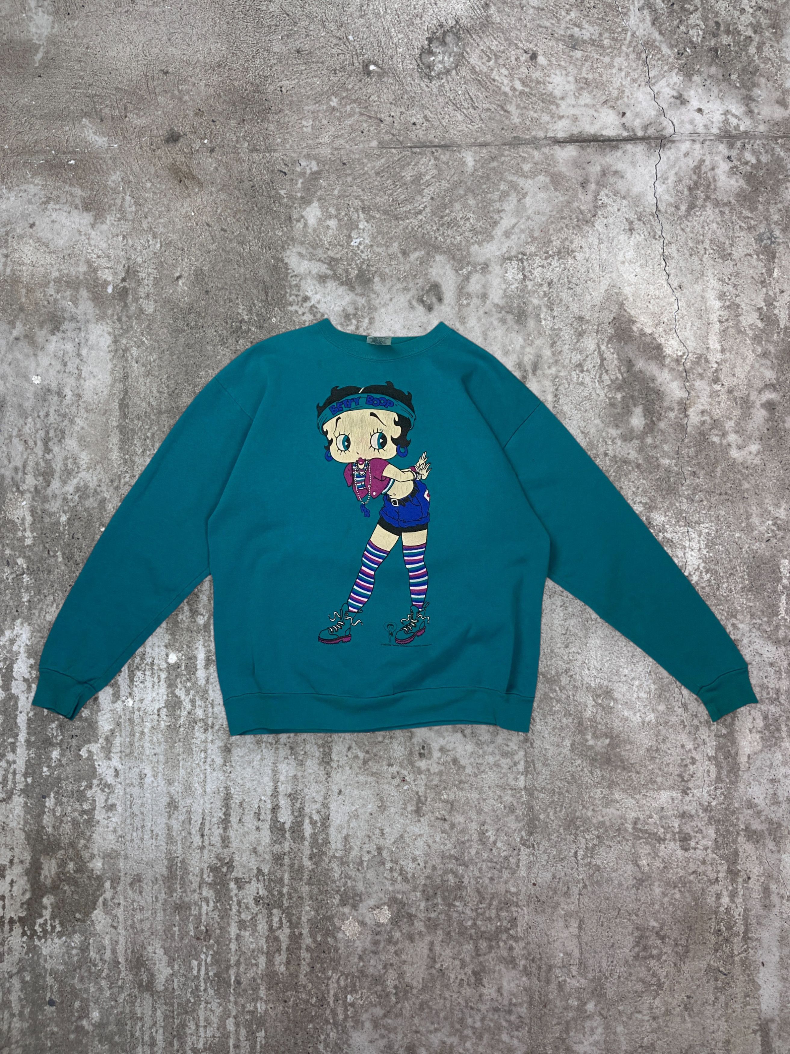 Vintage 1993 BETTY LITTLE BOOP VERY RARE VINTAGE SWEATSHIRT - № 1122 Size US L / EU 52-54 / 3 - 1 Thumbnail