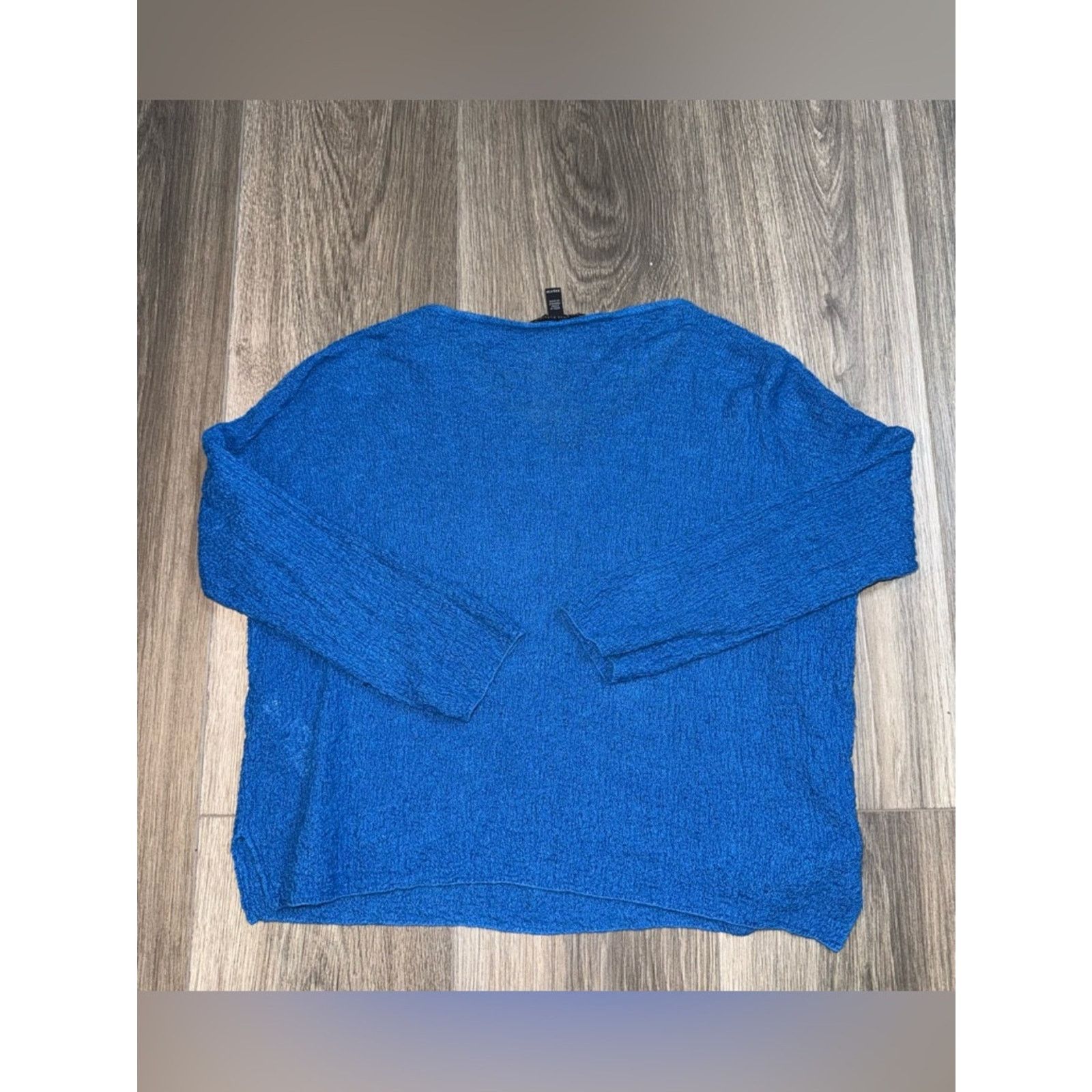 Eileen Fisher Eileen Fisher Organic Linen Blue Top Size XXS 3/4 Sleeves Size XXS / US 00 / IT 34 - 5 Thumbnail