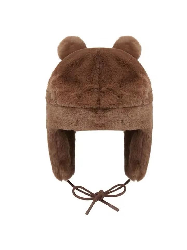 Other Brown Bear Autumn Winter Warm Hat Size ONE SIZE - 3 Thumbnail