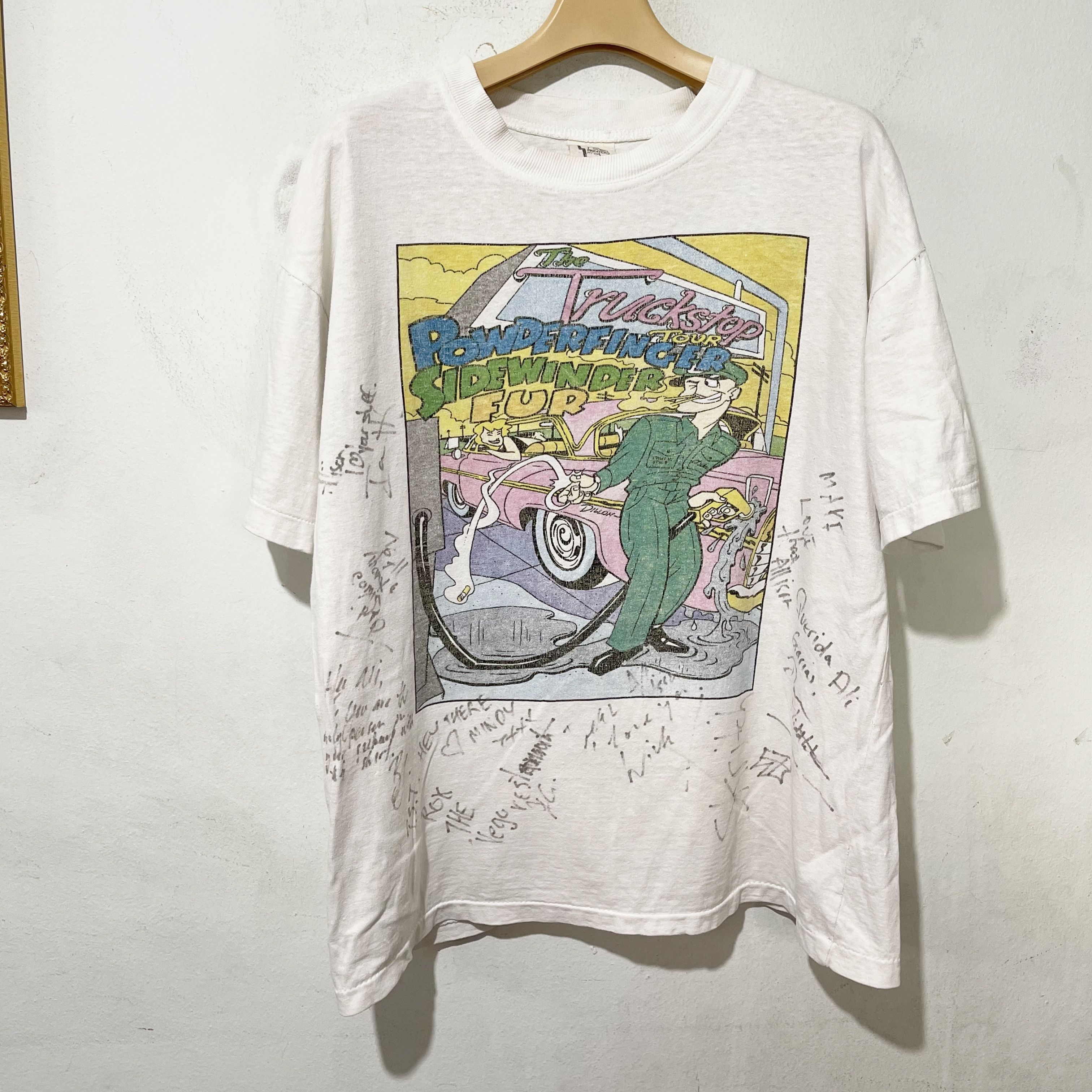 Band Tees Vintage 90s Powderfinger Sidewinder Fur Truckstop T-Shirt Size US M / EU 48-50 / 2 - 1 Thumbnail