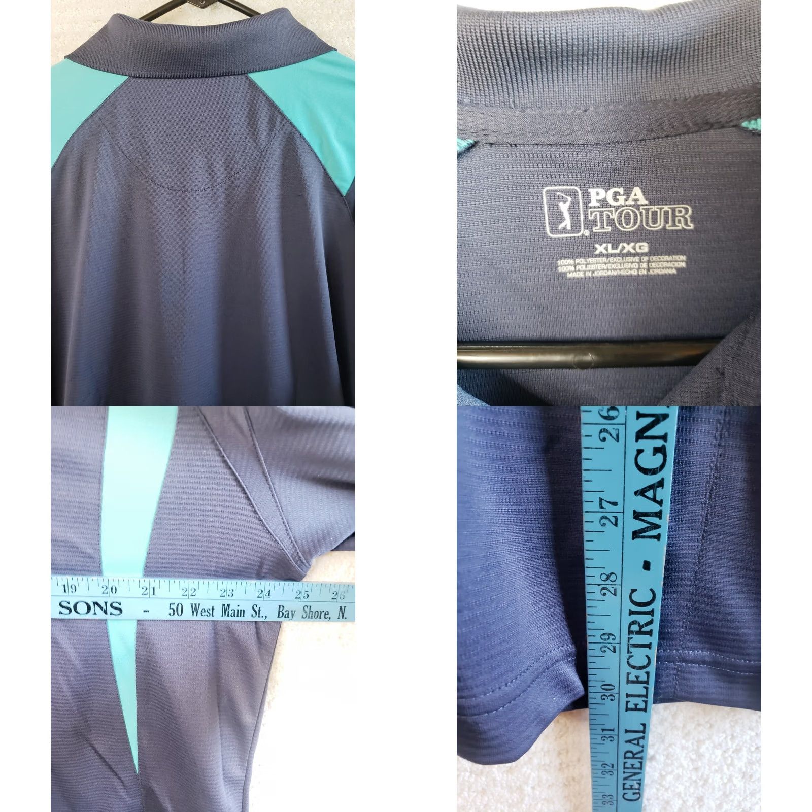 PGA Tour PGA Tour Golf Polo Shirt Short Sleeve Blue Teal Accents XL Men Shirt Polo Nike? Size US XL / EU 56 / 4 - 8 Thumbnail