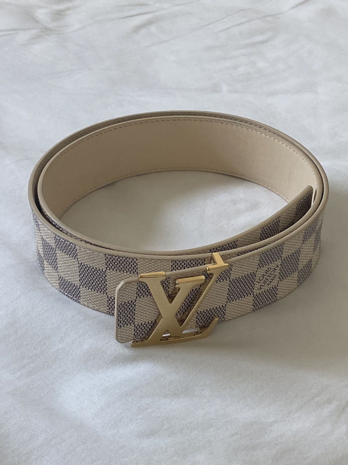 Louis Vuitton Damier Azur Initiales Belt