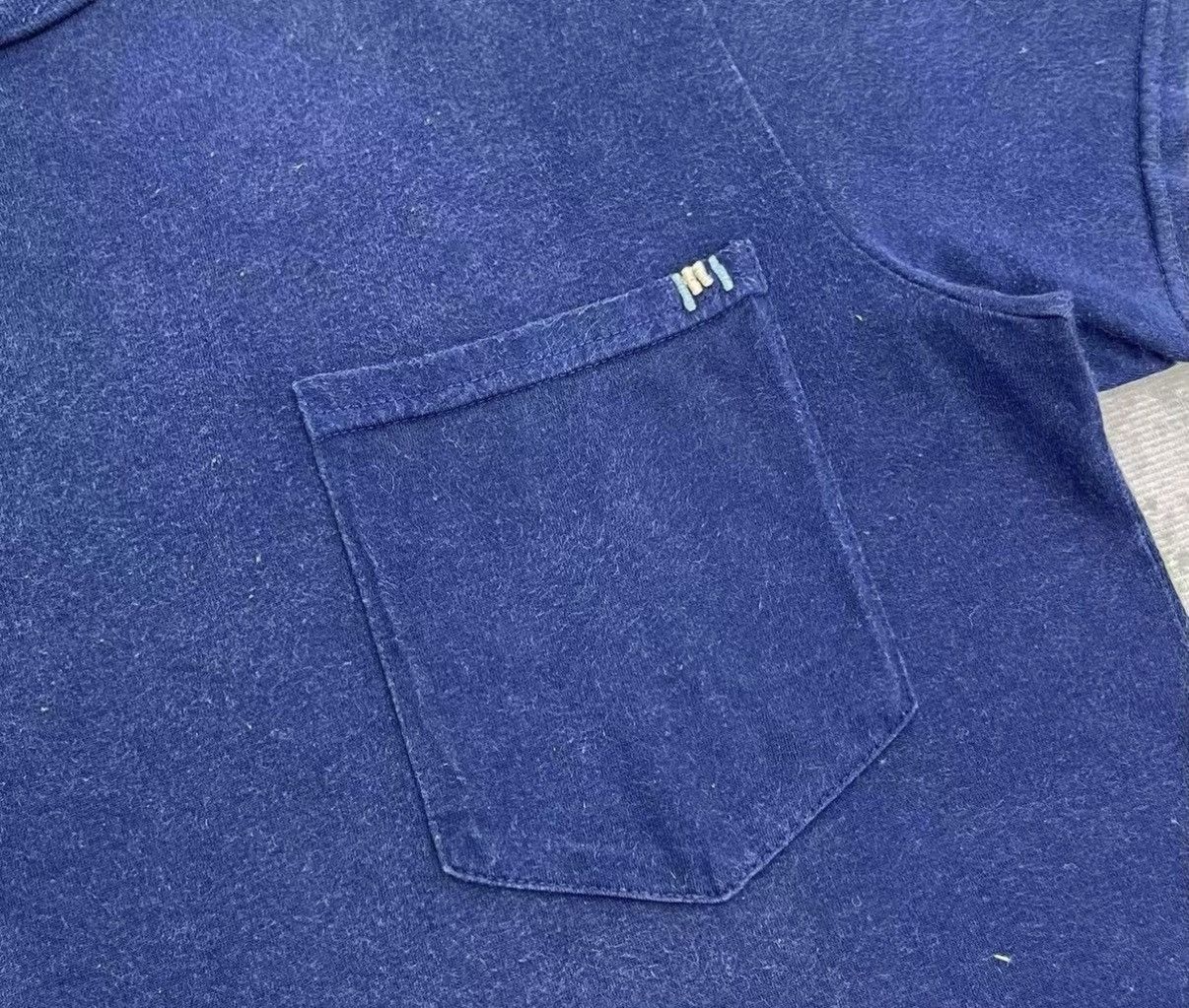 Visvim VISVIM 14SS Natural Indigo Vintage Pocket T-shirt J16 Size US S / EU 44-46 / 1 - 4 Thumbnail