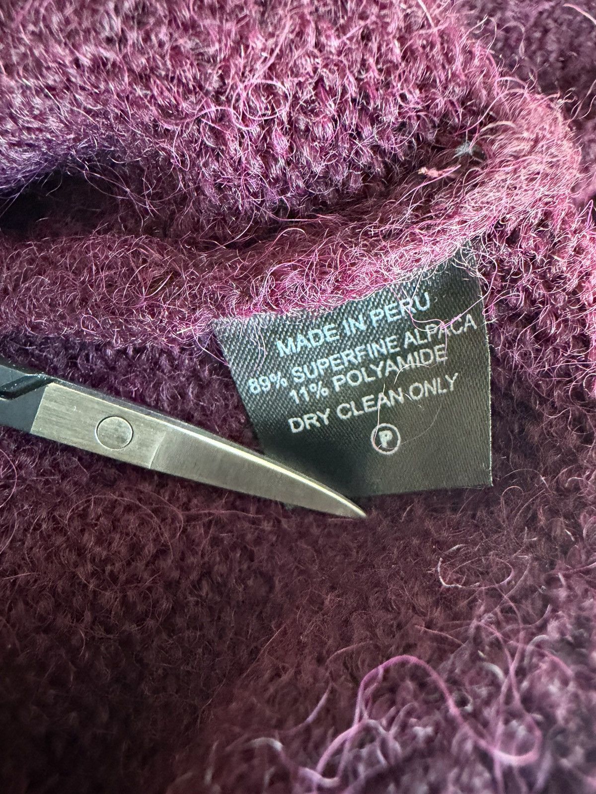 Barneys New York Barneys New York Maroon Alpaca Blend Sweater Size US M / EU 48-50 / 2 - 5 Thumbnail