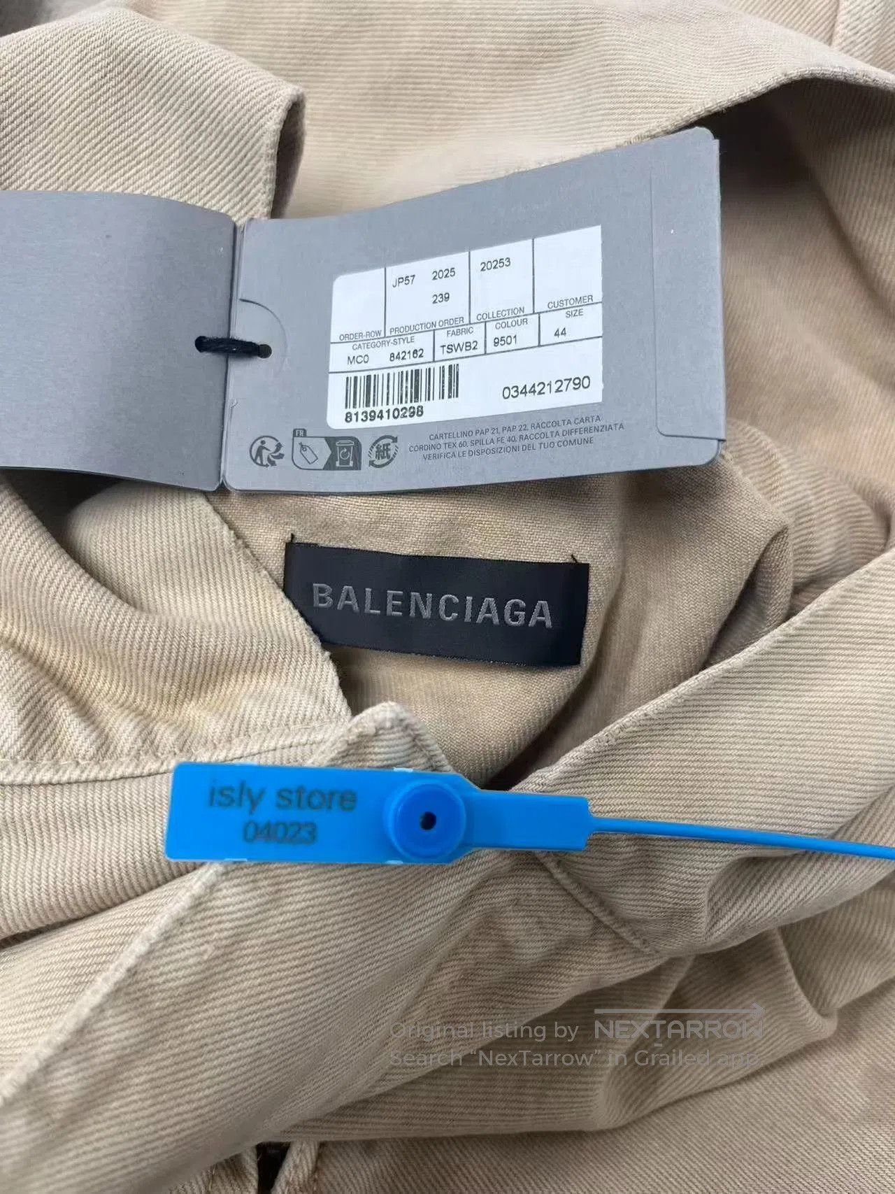 Balenciaga Balenciaga Organic Cotton Short Hooded Jacket. Size US S / EU 44-46 / 1 - 5 Thumbnail