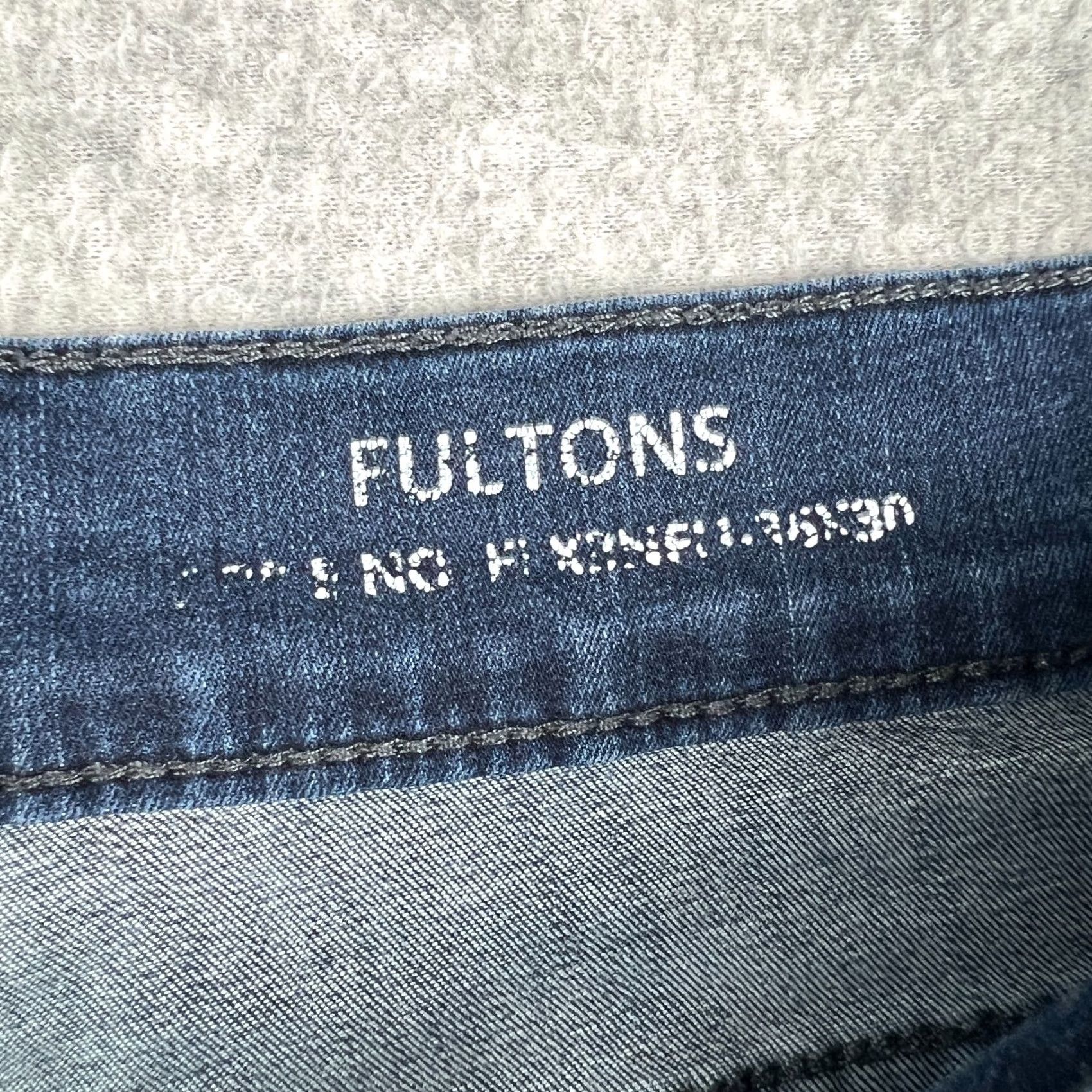 Vintage Mugsy Fultons Jeans Slim Fit Stretch Denim 36x30 Mens Blue Pants Cotton Logo Comfort Straight Modern 5-Pocket Denim Jeans Mens Size US 36 / EU 52 - 3 Thumbnail