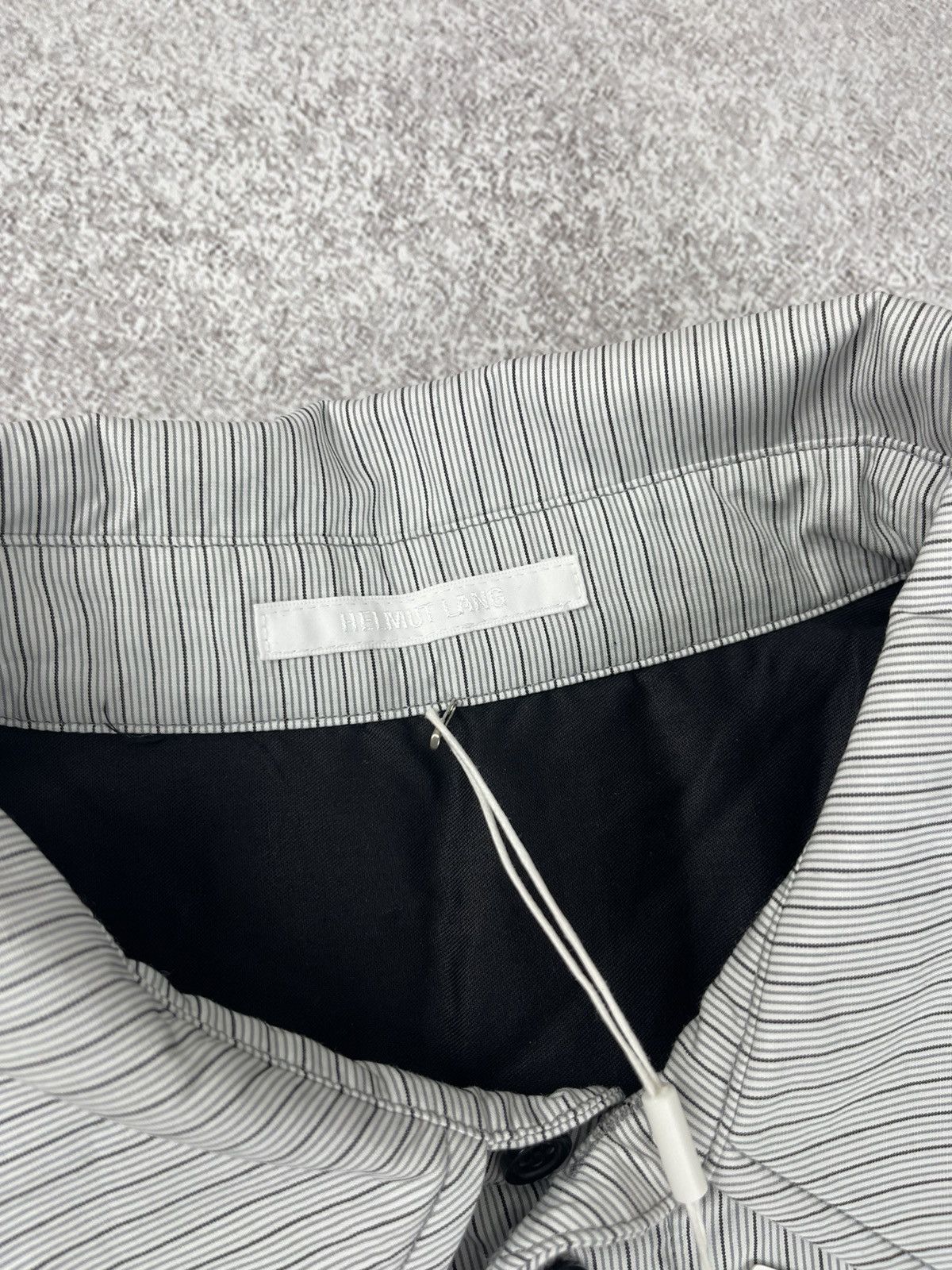 Helmut Lang Helmut Lang Striped Button Up Shirt Jacket Size L Size US L / EU 52-54 / 3 - 7 Thumbnail