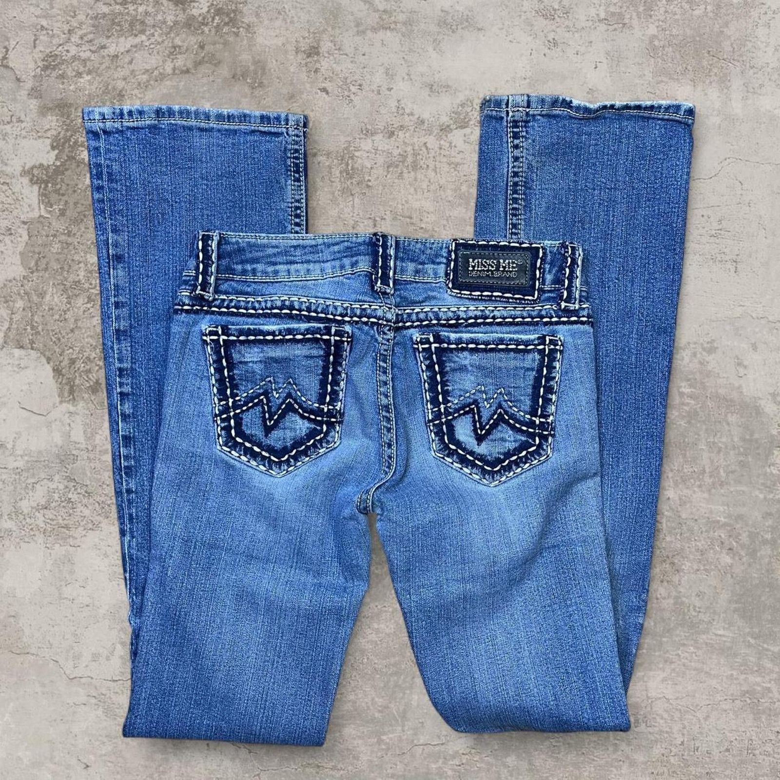 Miss Me Y2K Miss Me blue skinny bootcut jeans Size 28" Size 28" / US 6 / IT 42 - 1 Thumbnail
