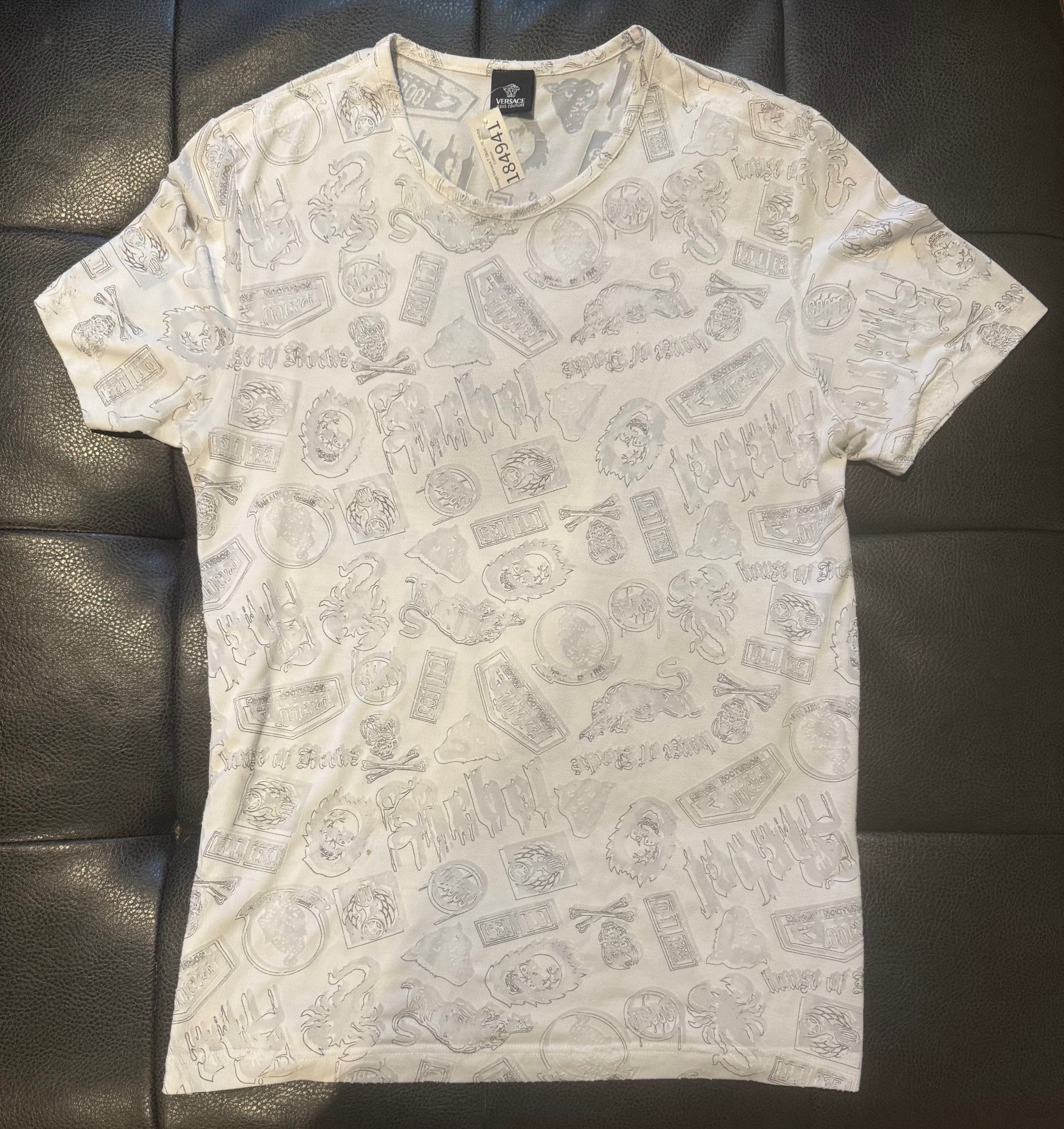 Versace Jeans Couture Vintage Versace Jeans Couture T-Shirt - XL White Cotton Size US XL / EU 56 / 4 - 4 Thumbnail