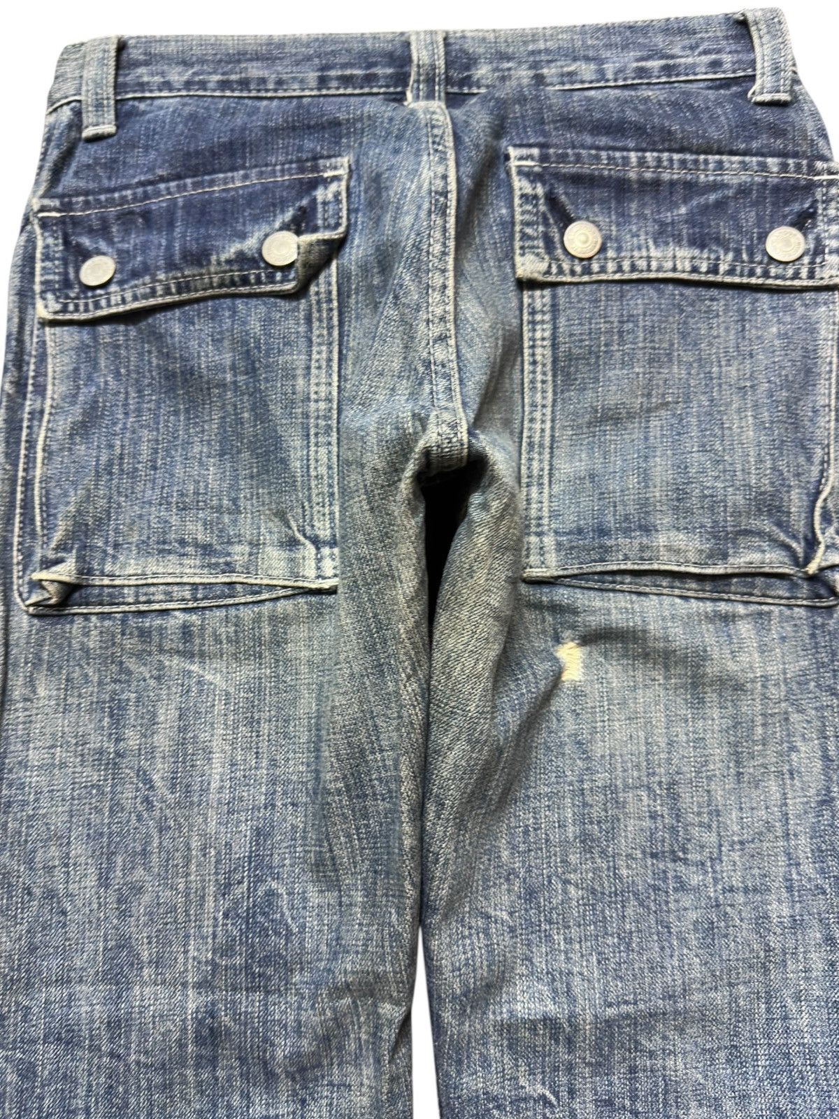 Hysteric Glamour Vintage Hysteric Glamour Kinky Double Knee Distressed Denim Size US 27 - 6 Thumbnail