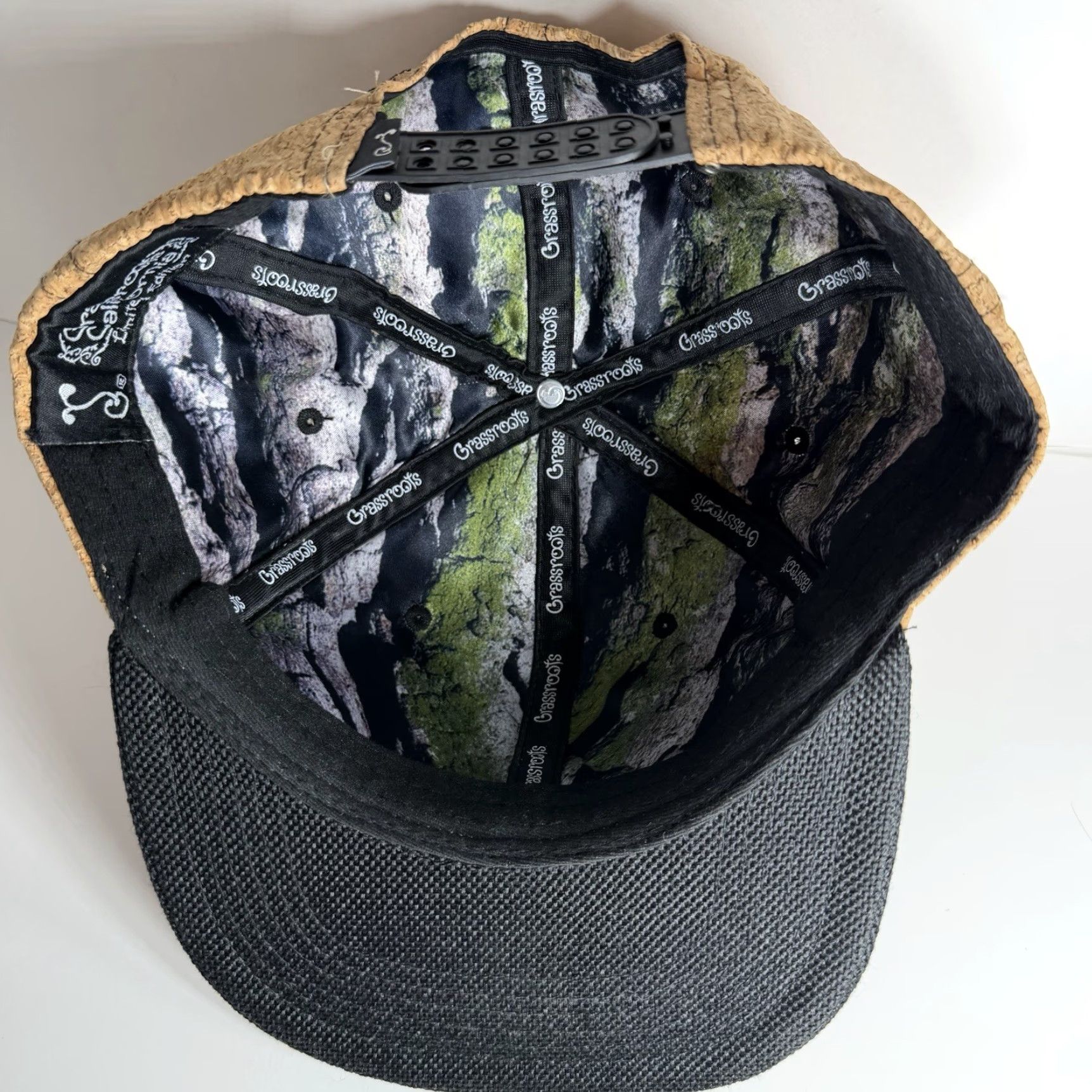 Vintage Grassroots California Limited Edition Bear Baseball Cap Snapback Cork L/XL Size ONE SIZE - 7 Thumbnail