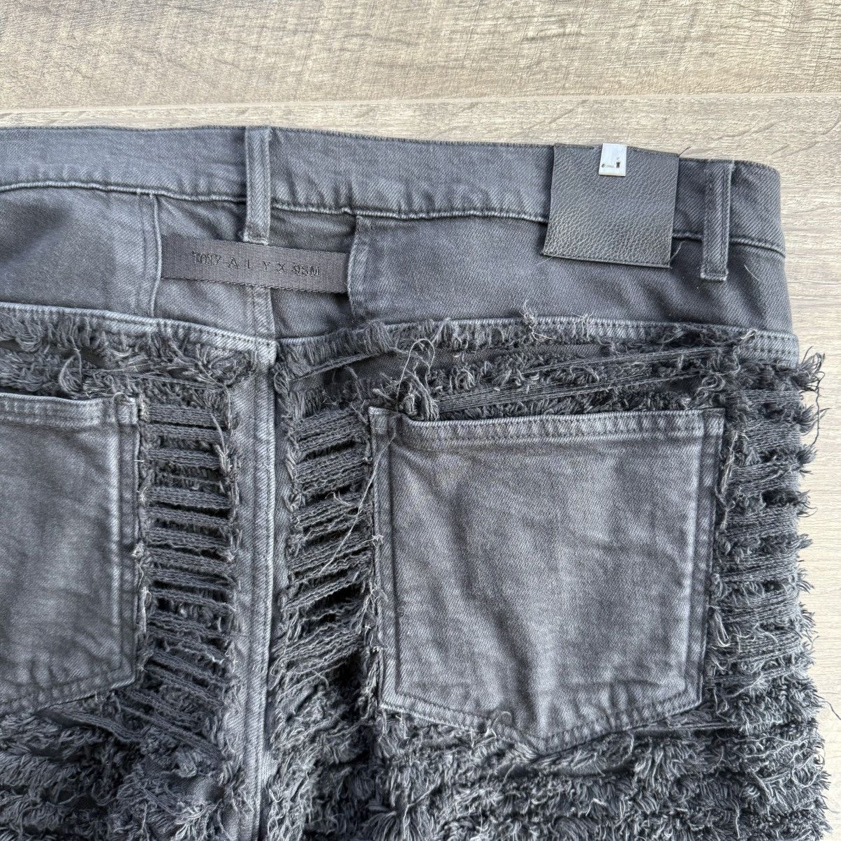 1017 ALYX 9SM × Blackmeans 1017 ALYX 9SM x Blackmeans Distressed Shaggy Jeans – Size 36 Size US 36 / EU 52 - 5 Thumbnail