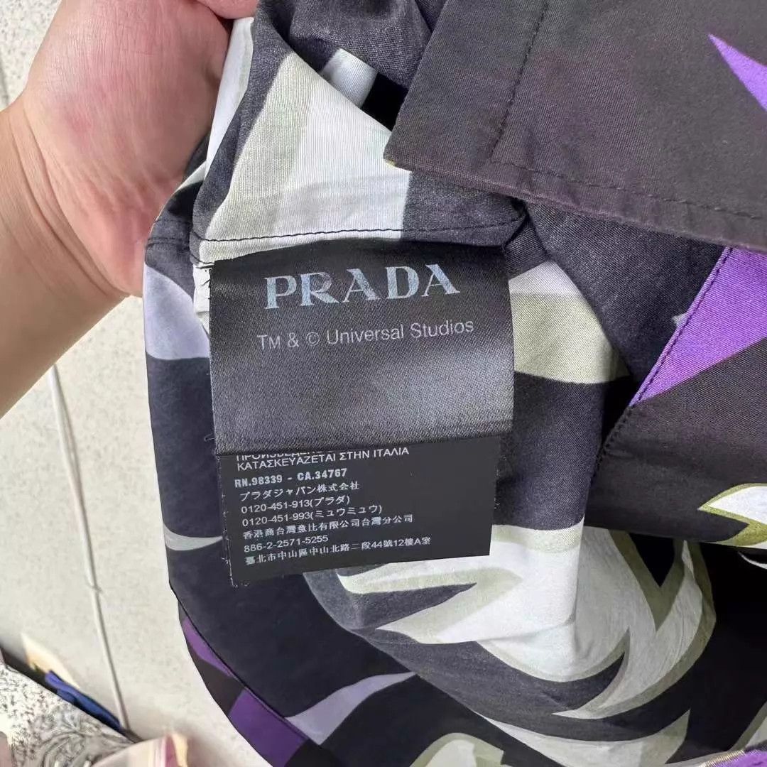 Prada Prada Frankenstein Colorblock Short-Sleeve Shirt 36 Size XS / US 0-2 / IT 36-38 - 4 Thumbnail