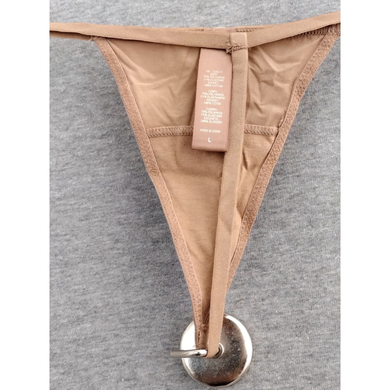SKIMS VINTAGE SKIMS Fits Everybody T-Back Micro Thong Panty Women's L Sienna Thong/String Womens 90s? Size 36" / US 14 / IT 50 - 2 Thumbnail