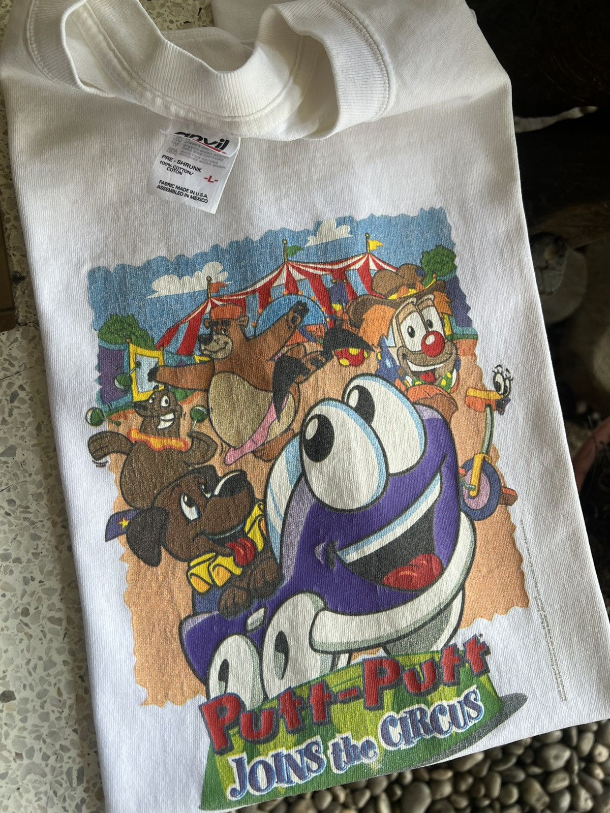 Anvil × Vintage 2000 Putt-putt Joins The Circus Video Game Promo Tee Shirt Size US L / EU 52-54 / 3 - 1 Thumbnail