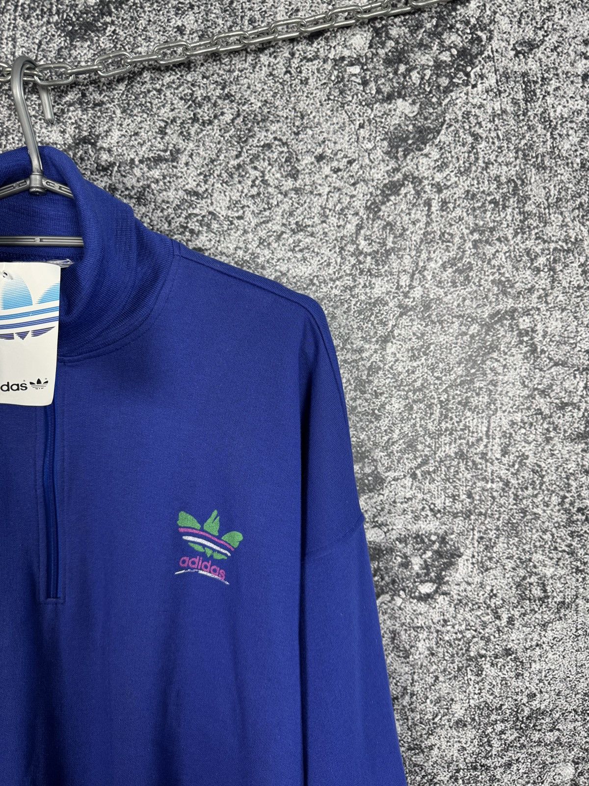Adidas Men’s Adidas 1/4 Zip Sweatshirt Vintage 90s Pullover Size M Size US M / EU 48-50 / 2 - 2 Thumbnail