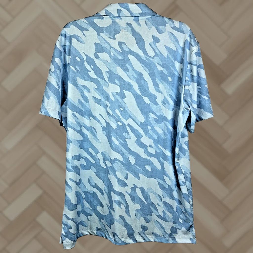 Vintage Scales Polo Shirt Men Small Blue Fishing Golf Nautical Casual Hawaii New Read Size US S / EU 44-46 / 1 - 1 Thumbnail