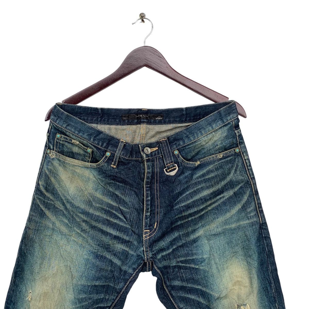 Japanese Brand REHACER Distressed Designed Jeans Size US 32 / EU 48 - 4 Thumbnail