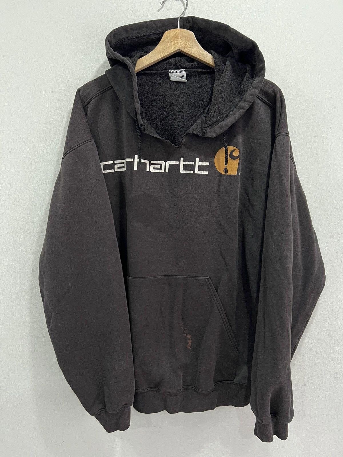 Vintage Vintage Carhartt Spellout Hoodie Sweater xxl Size US XXL / EU 58 / 5 - 1 Thumbnail