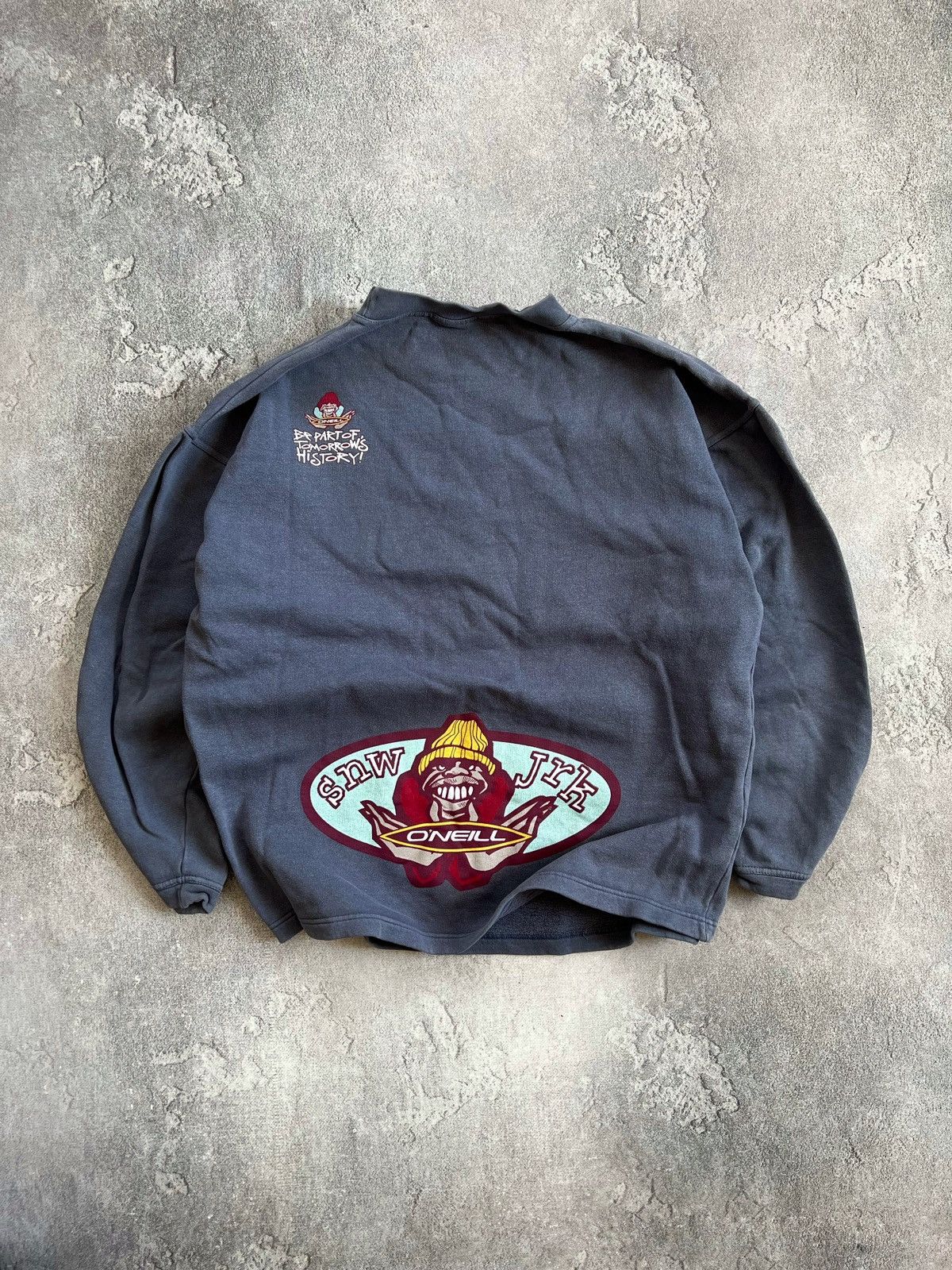 O'Neill Vintage 90s O’Neill Snw Surf Big Logo Sweatshirt Y2K Size L Size US L / EU 52-54 / 3 - 1 Thumbnail