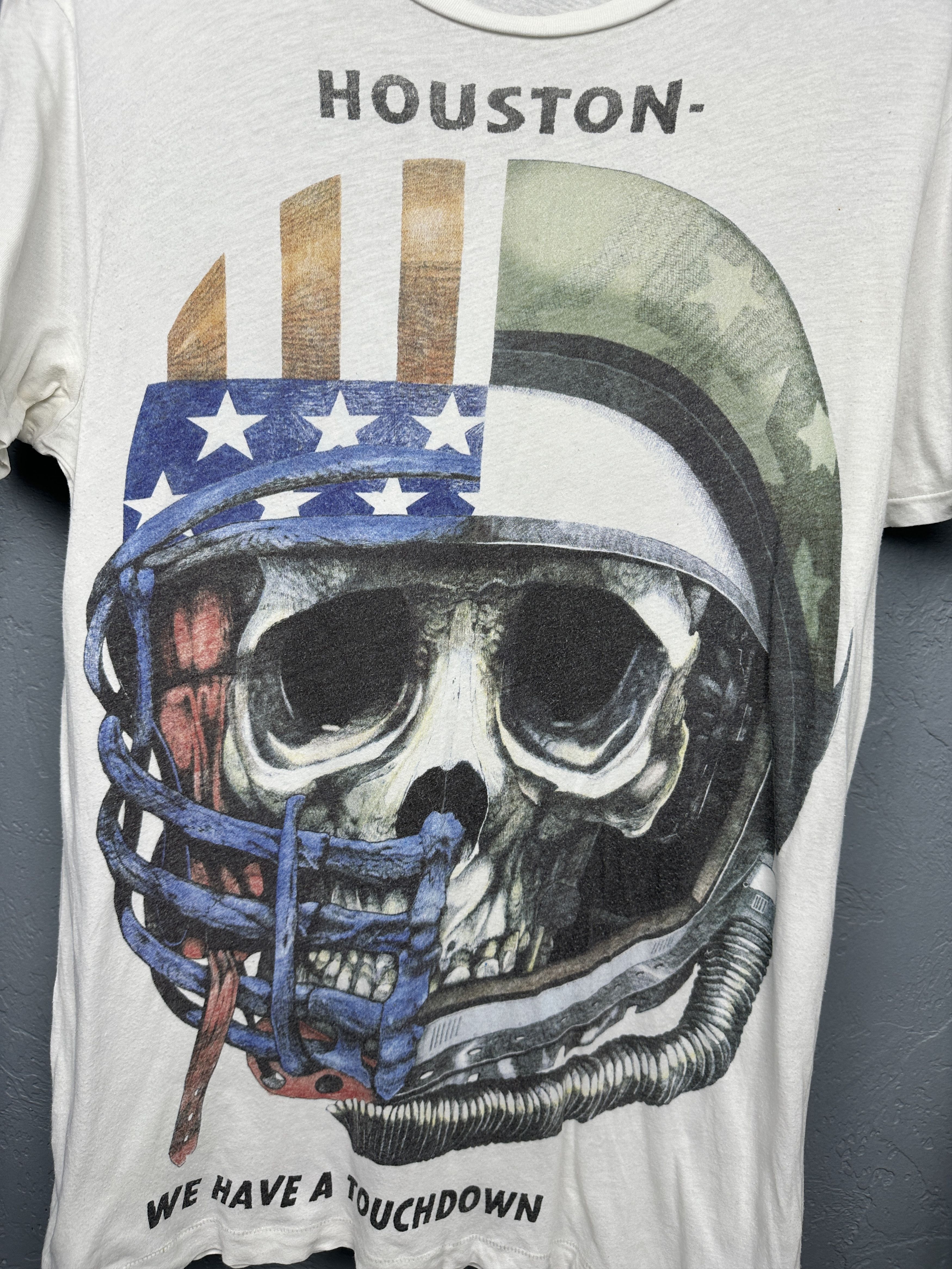 Allsaints Allsaints Mens Houston We Have A Touchdown T-Shirt Tee Size US L / EU 52-54 / 3 - 3 Thumbnail