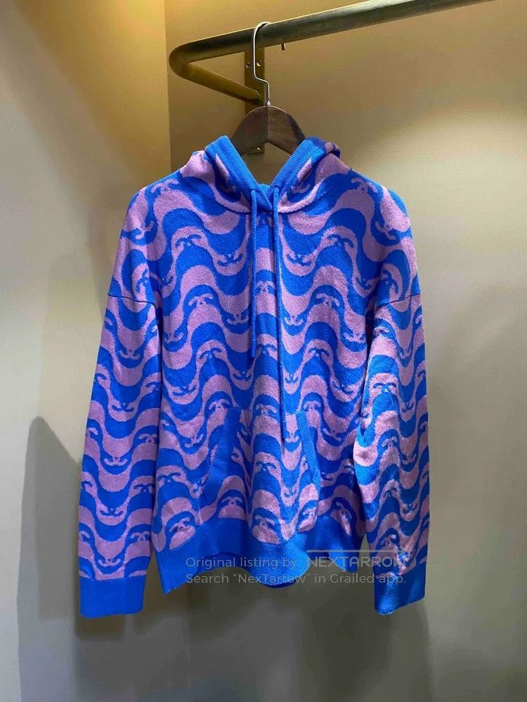 Chanel Chanel 21p blue and pink corrugated knitted hooded sweater Size XS / US 0-2 / IT 36-38 - 1 Thumbnail