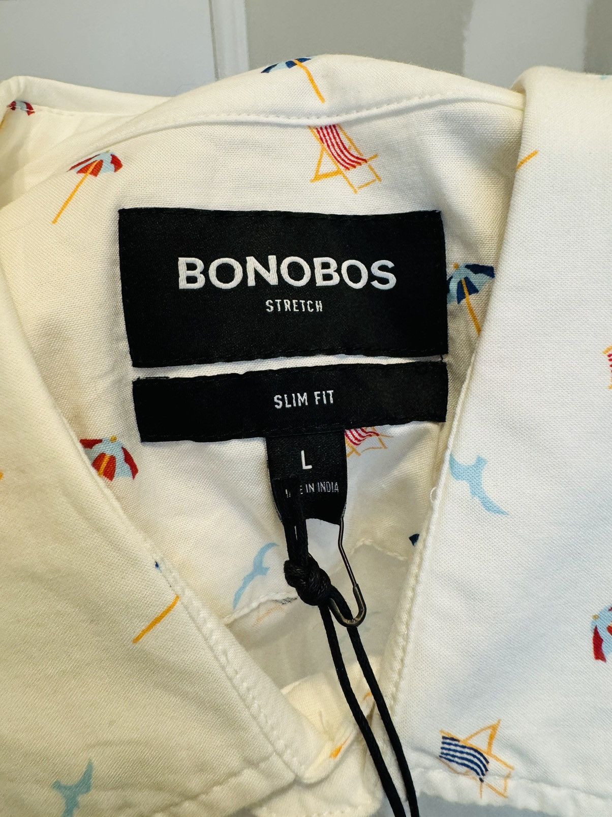Bonobos BONOBOS Beach Day Men's Tailored Fit Collared Large Size US L / EU 52-54 / 3 - 3 Thumbnail