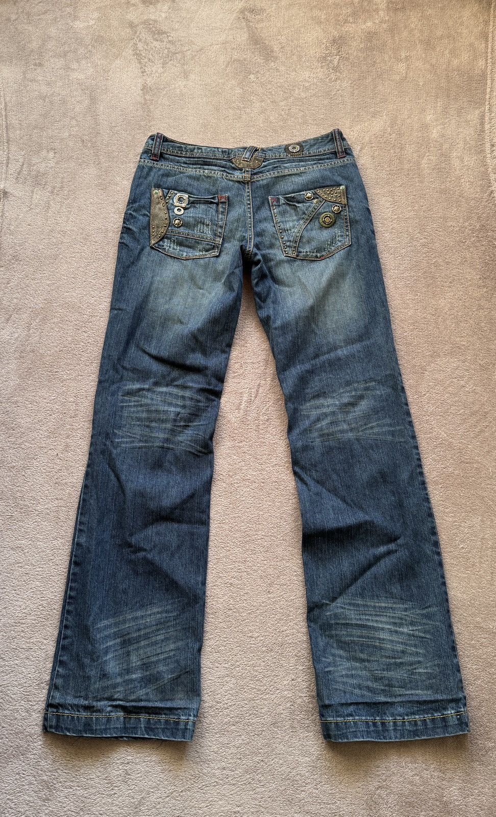 Japanese Brand Y2K vintage Crazy Jeans Washed miss me LGB ifsixwasnine vibe Size 32" / US 10 / IT 46 - 4 Thumbnail