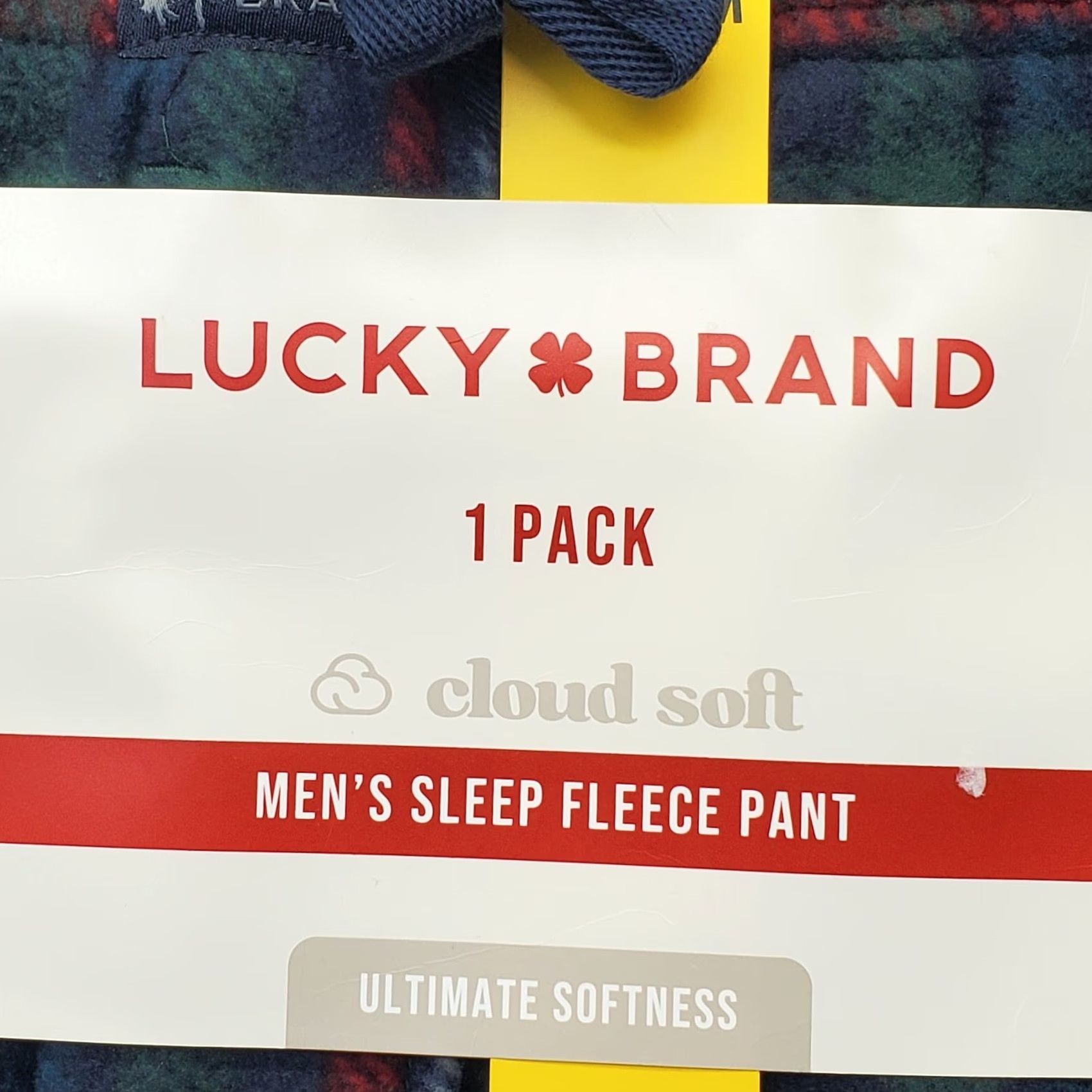 Lucky Brand Lucky Brand Sleep Fleece Pants Mens M Multi Plaid Cloud Soft Elastic Waistband NWT, Pajama Pants, Regular, Multicolor, Men Size US 31 - 7 Thumbnail