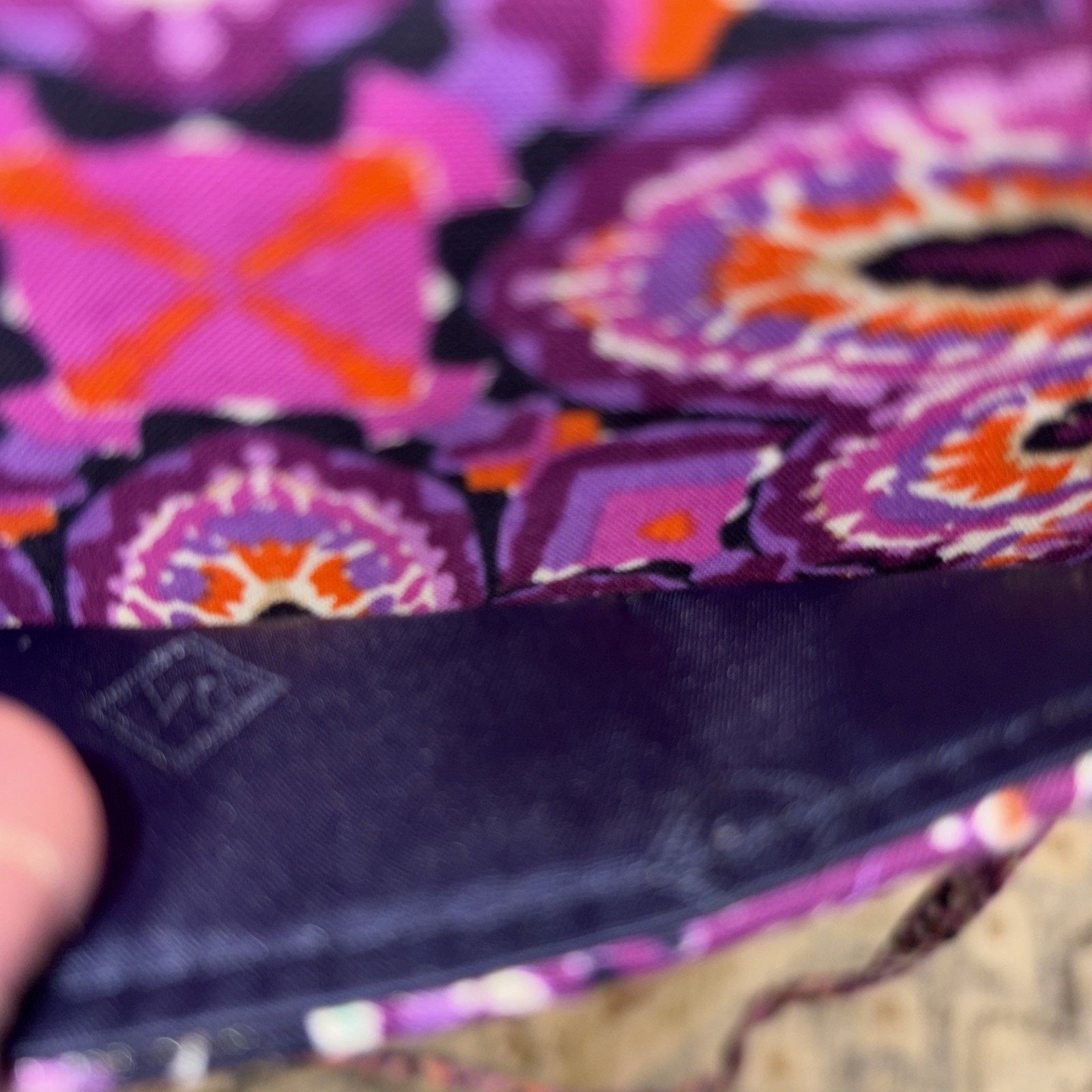 Vera Bradley Vera Bradley Mini Hipster Crossbody Plum Crazy Pattern Size ONE SIZE - 5 Thumbnail