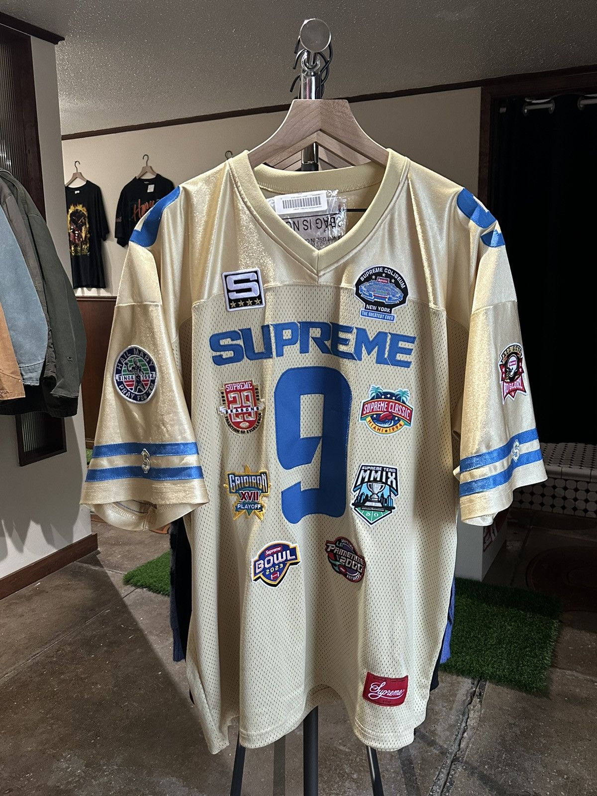 Pre-owned Supreme Championships Jersey In Gold