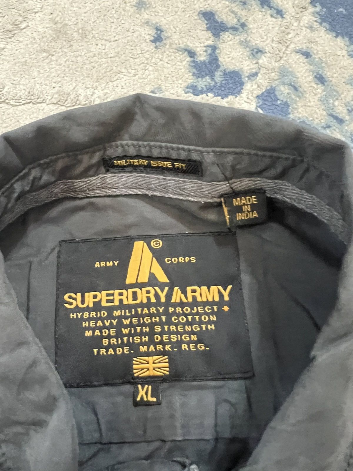 Superdry Superdry Army Military Issue Fit Shirt Size US XL / EU 56 / 4 - 6 Thumbnail