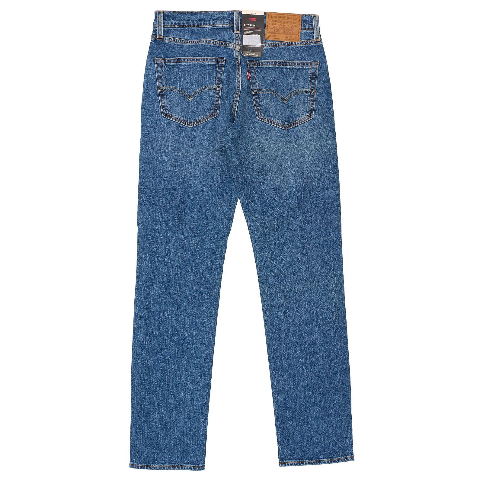 Levi's LEVI'S Premium 511 Slim Eco Ease Blue Big E Denim Jeans NEW Size US 30 / EU 46 - 2 Thumbnail