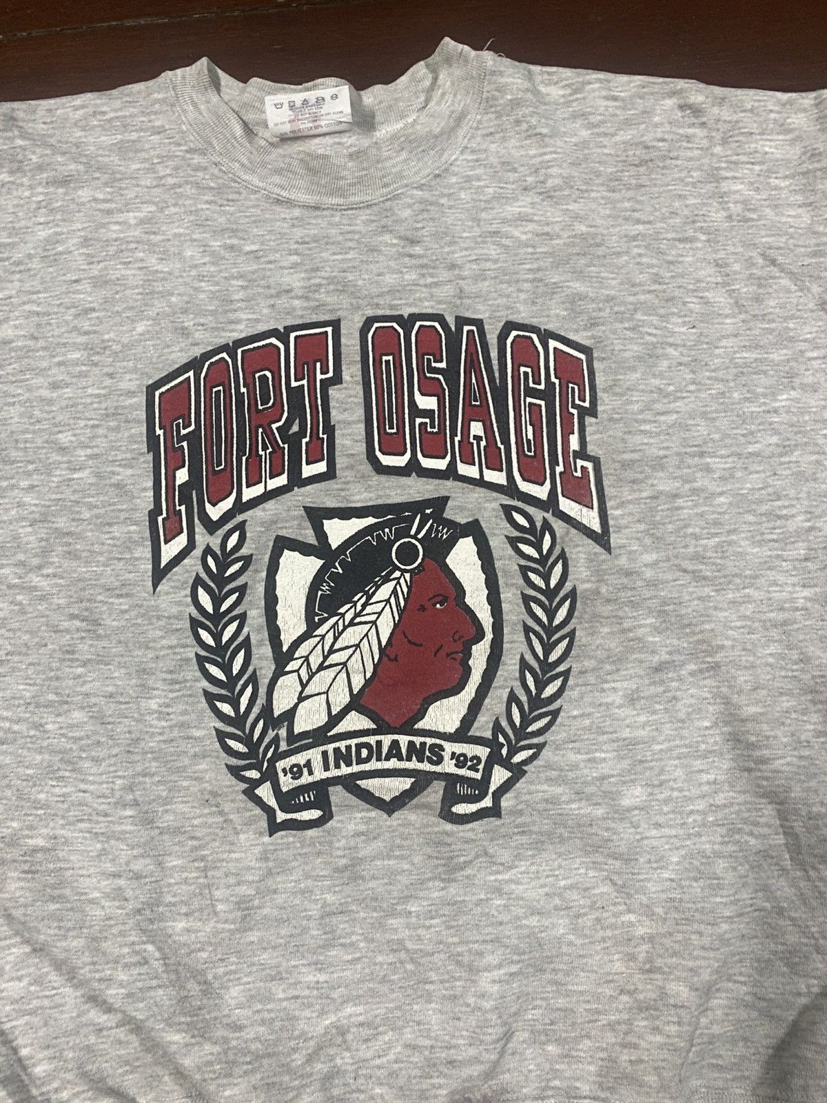 Vintage VINTAGE 90s FORT OSAGE indian over print Size US XL / EU 56 / 4 - 3 Thumbnail