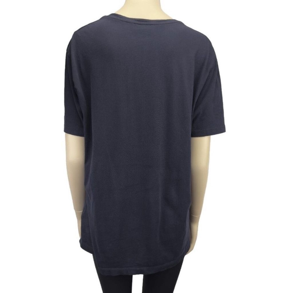 Cos COS Cotton Short Sleeves Crew Neck Navy Blue T-shirt Size L Size L / US 10 / IT 46 - 2 Thumbnail
