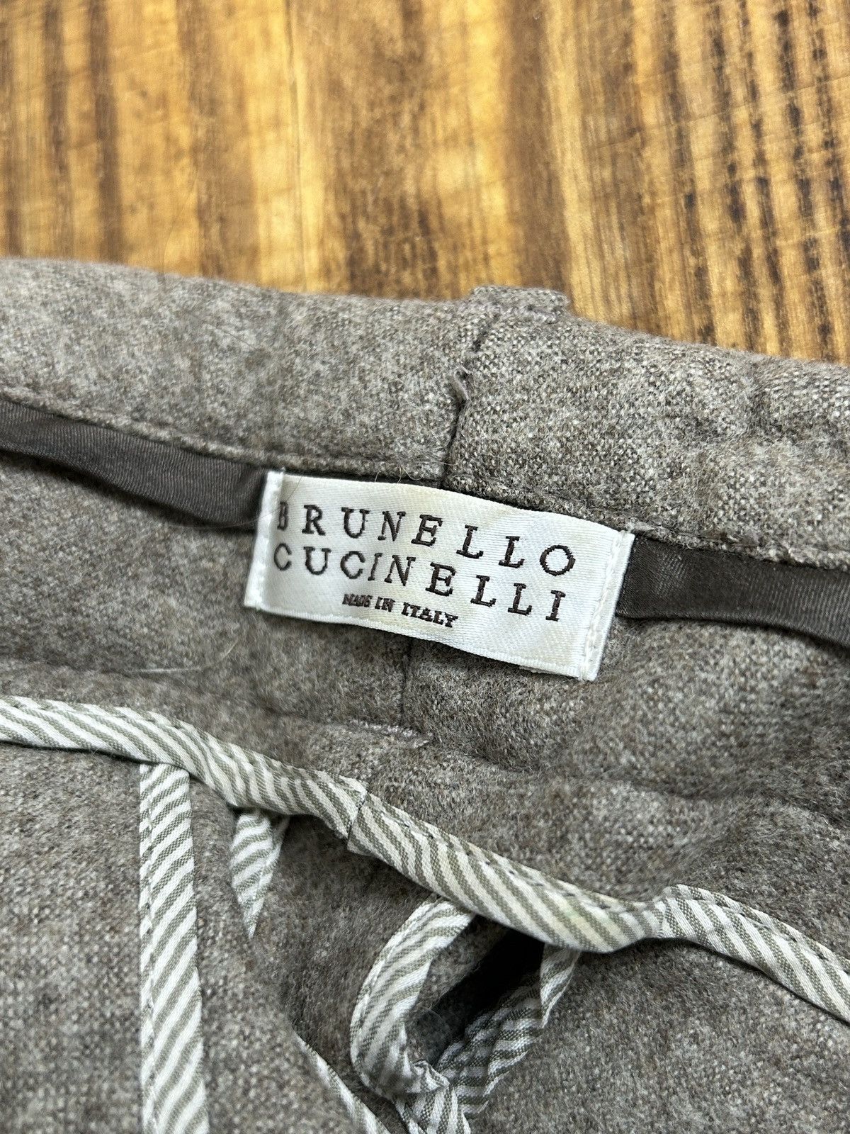 Brunello Cucinelli Brunello Cucinelli Wool Cashmere Trousers Pants Size 28" / US 6 / IT 42 - 7 Thumbnail