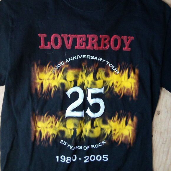 Vintage Loverboy 25 Year Anniversary Tour T-Shirt