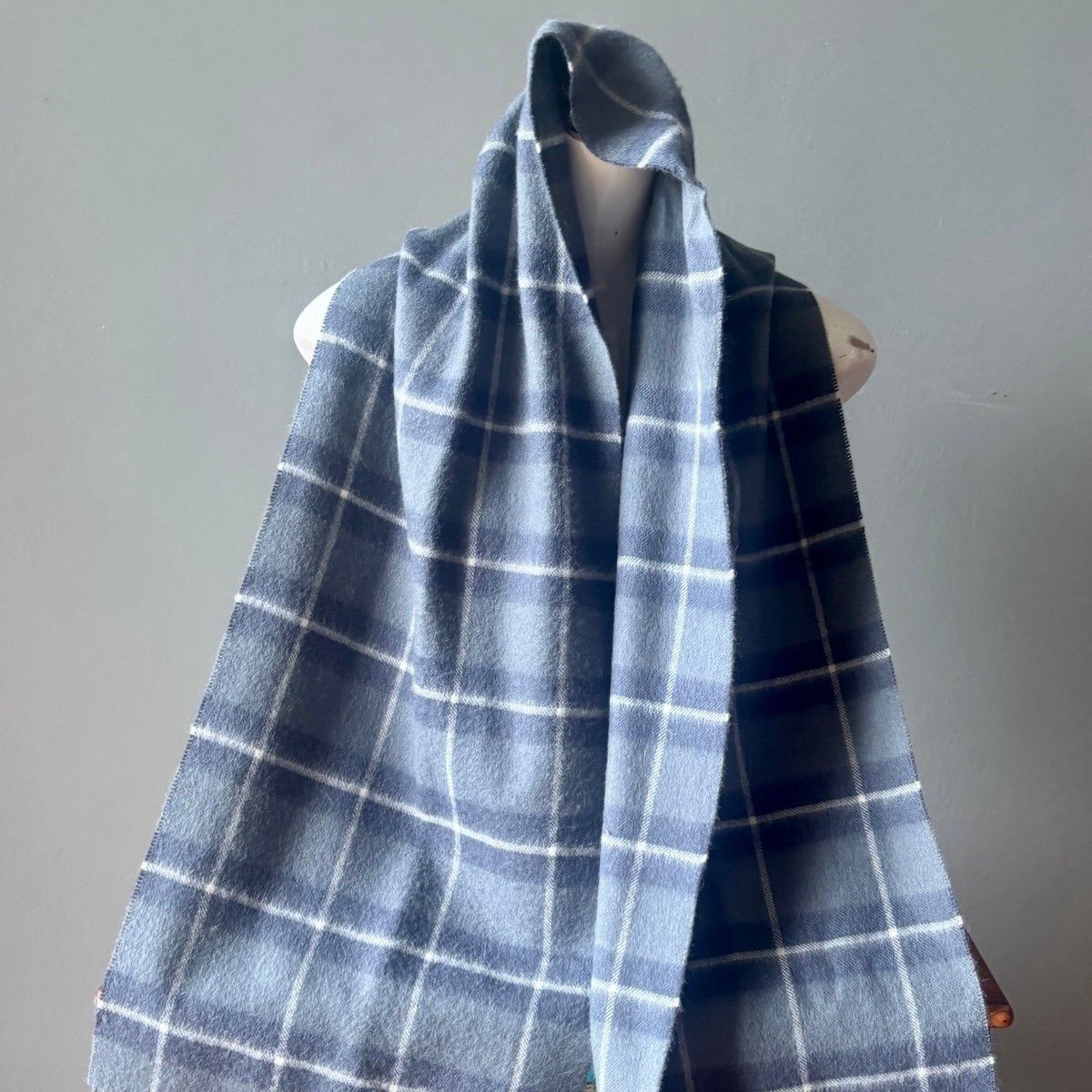 La Martina La Martina Argentina Polo Tradition Gray Plaid Scarf Luxurio Size ONE SIZE - 6 Thumbnail