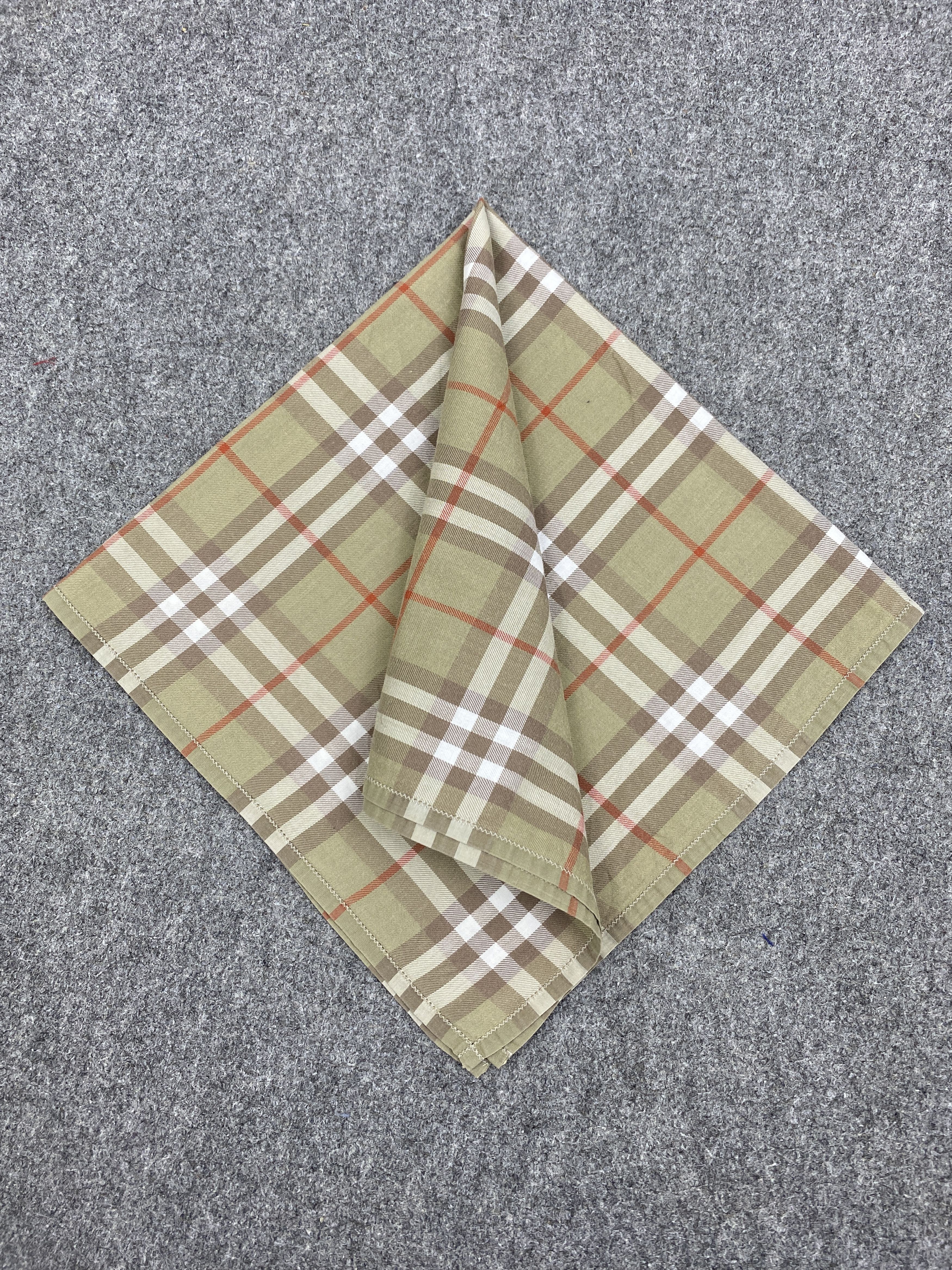 Burberry × Vintage Burberrys Handkerchief / Bandana / Neckerchief HKC0292 Size ONE SIZE - 3 Thumbnail