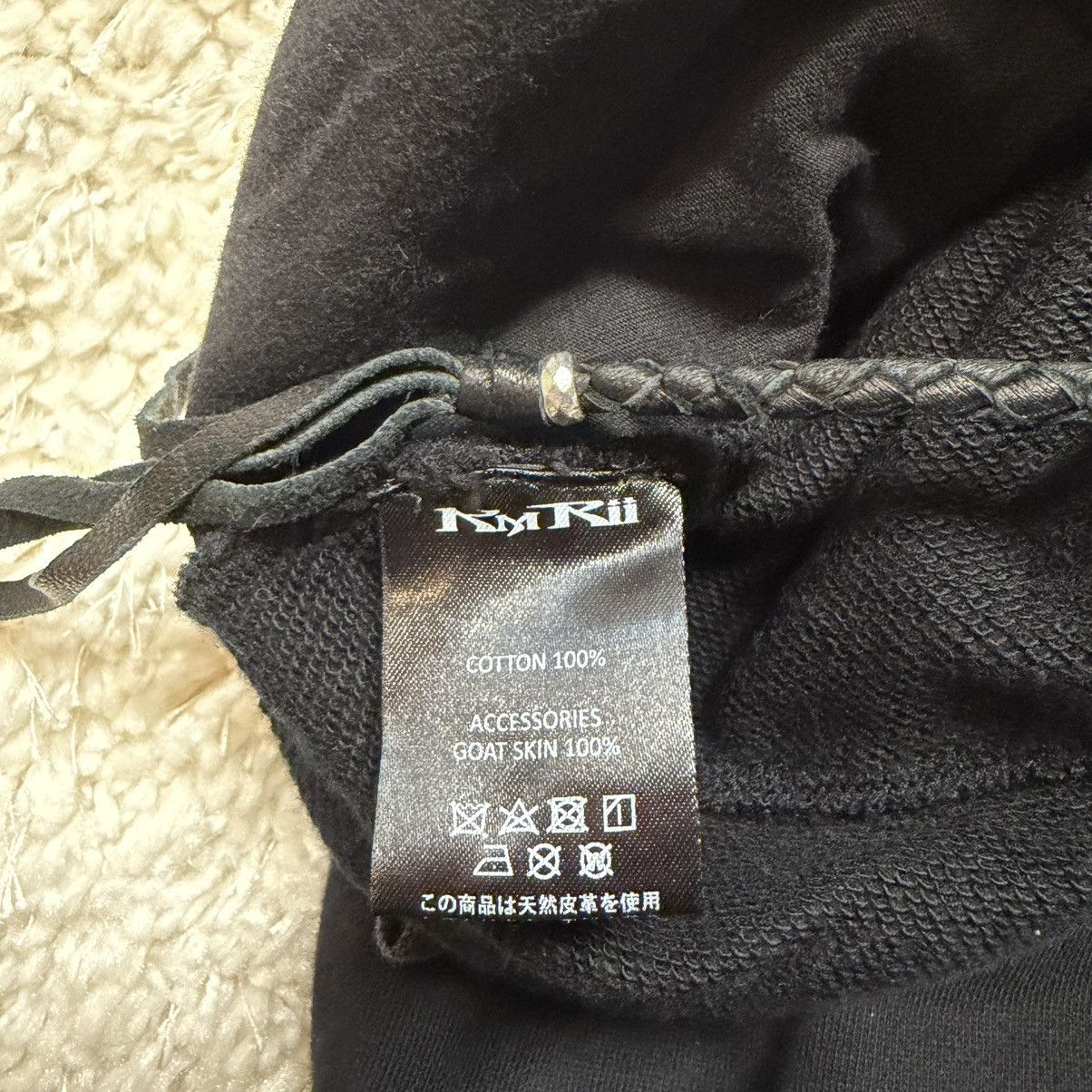 KMRii KMRii Black Joggers Pants with Goat leather Accessories Size US 30 / EU 46 - 4 Thumbnail