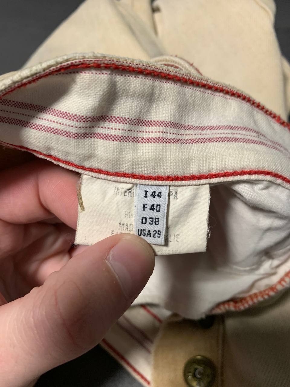 Marithe + Francois Girbaud Marithe Francois Girbaud Beige Denim Size 29 Straight Size US 29 - 9 Thumbnail