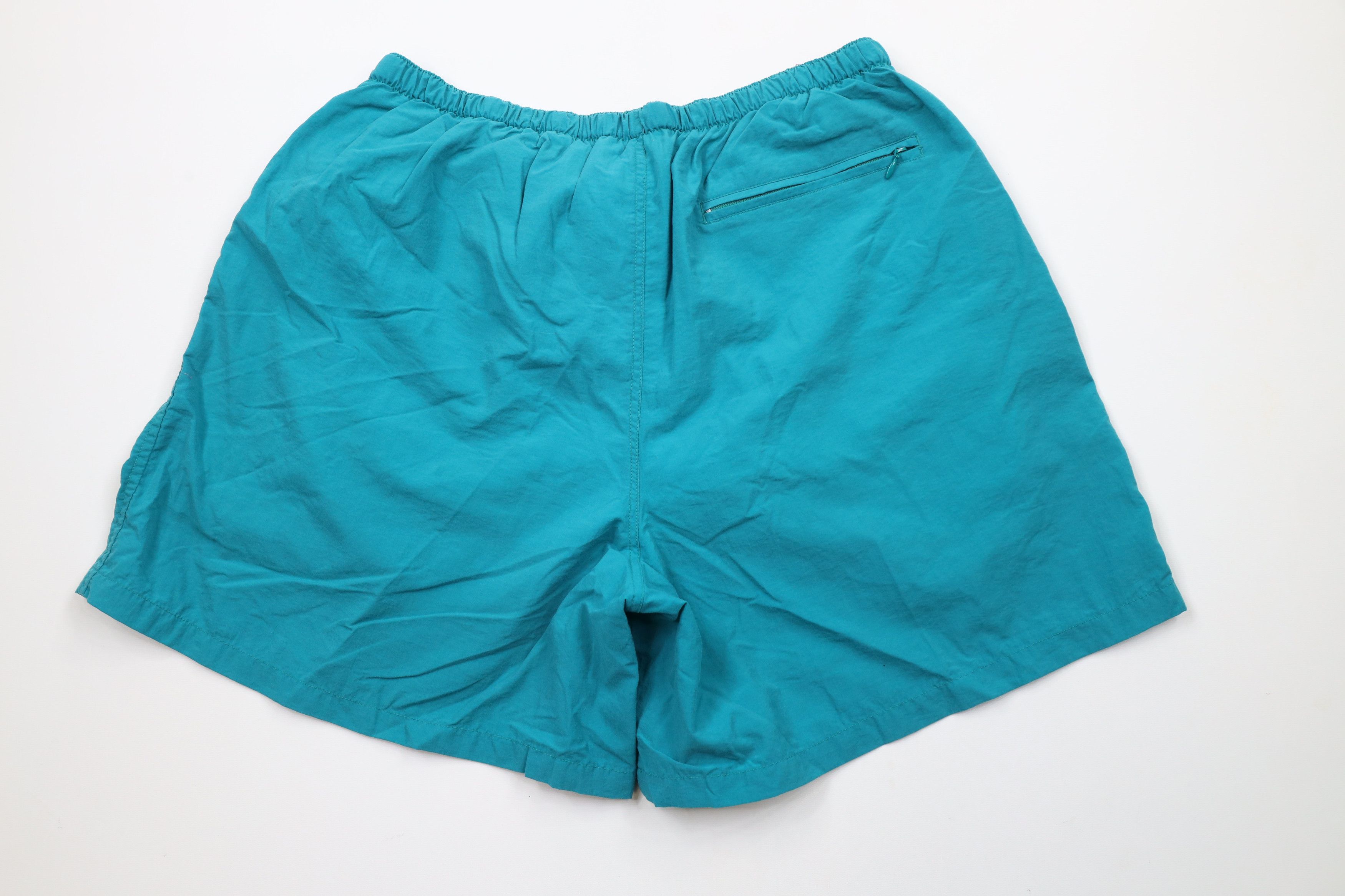 Columbia × Vintage Vintage 90s Columbia Out Belted Lined Above Knee Shorts Teal Size US 36 / EU 52 - 9 Thumbnail