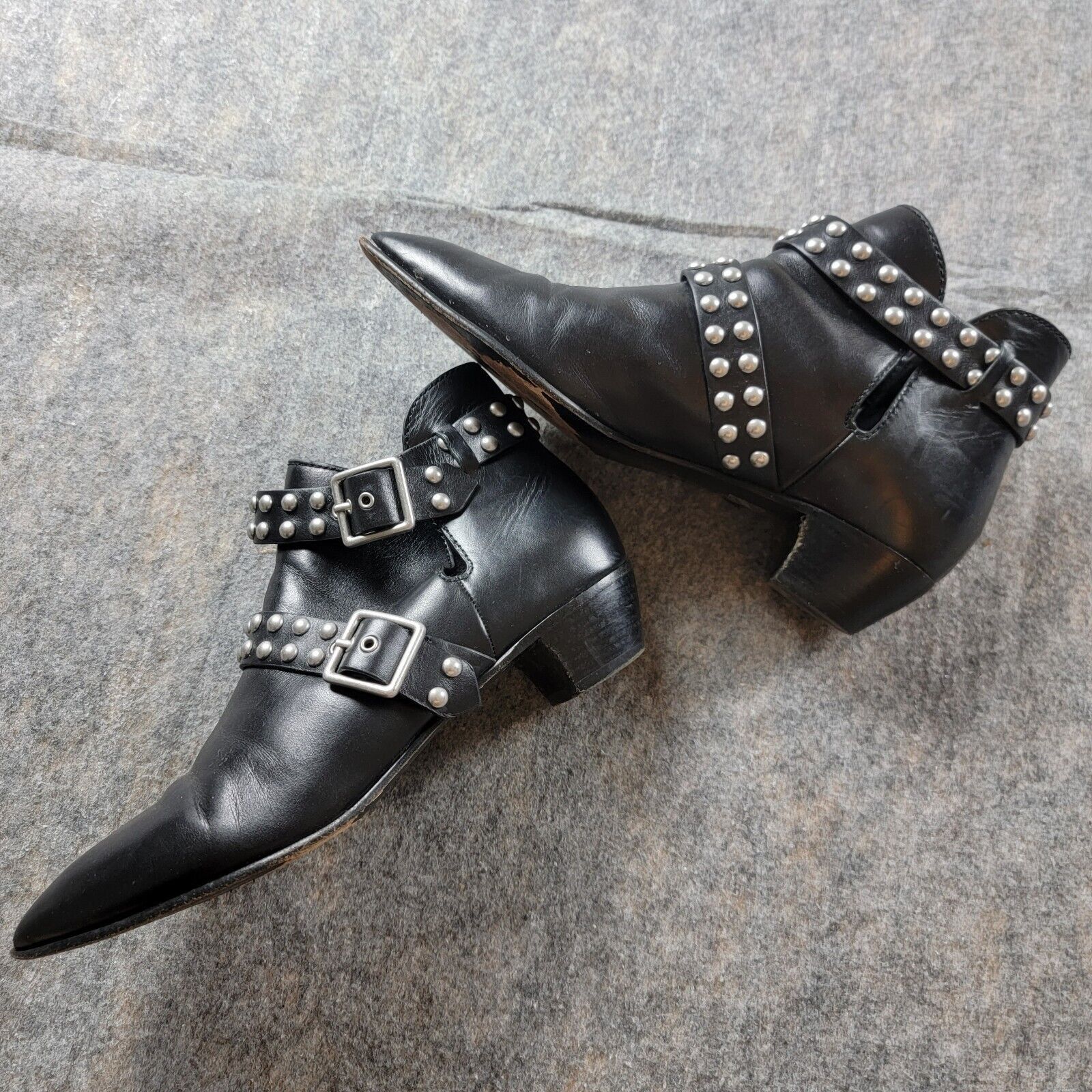Marc by Marc Jacobs Marc by Marc Jacob Carrol Studded Leather Ankle Bootie Size US 7.5 / IT 37.5 - 3 Thumbnail