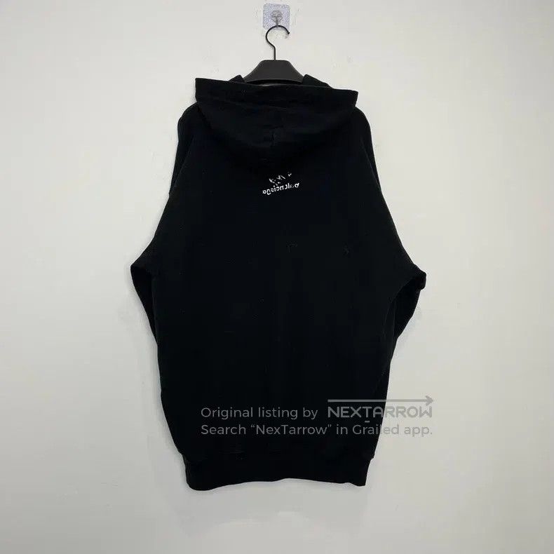 Balenciaga Balenciaga Black front and back graffiti logo hooded sweat Size US XS / EU 42 / 0 - 2 Thumbnail