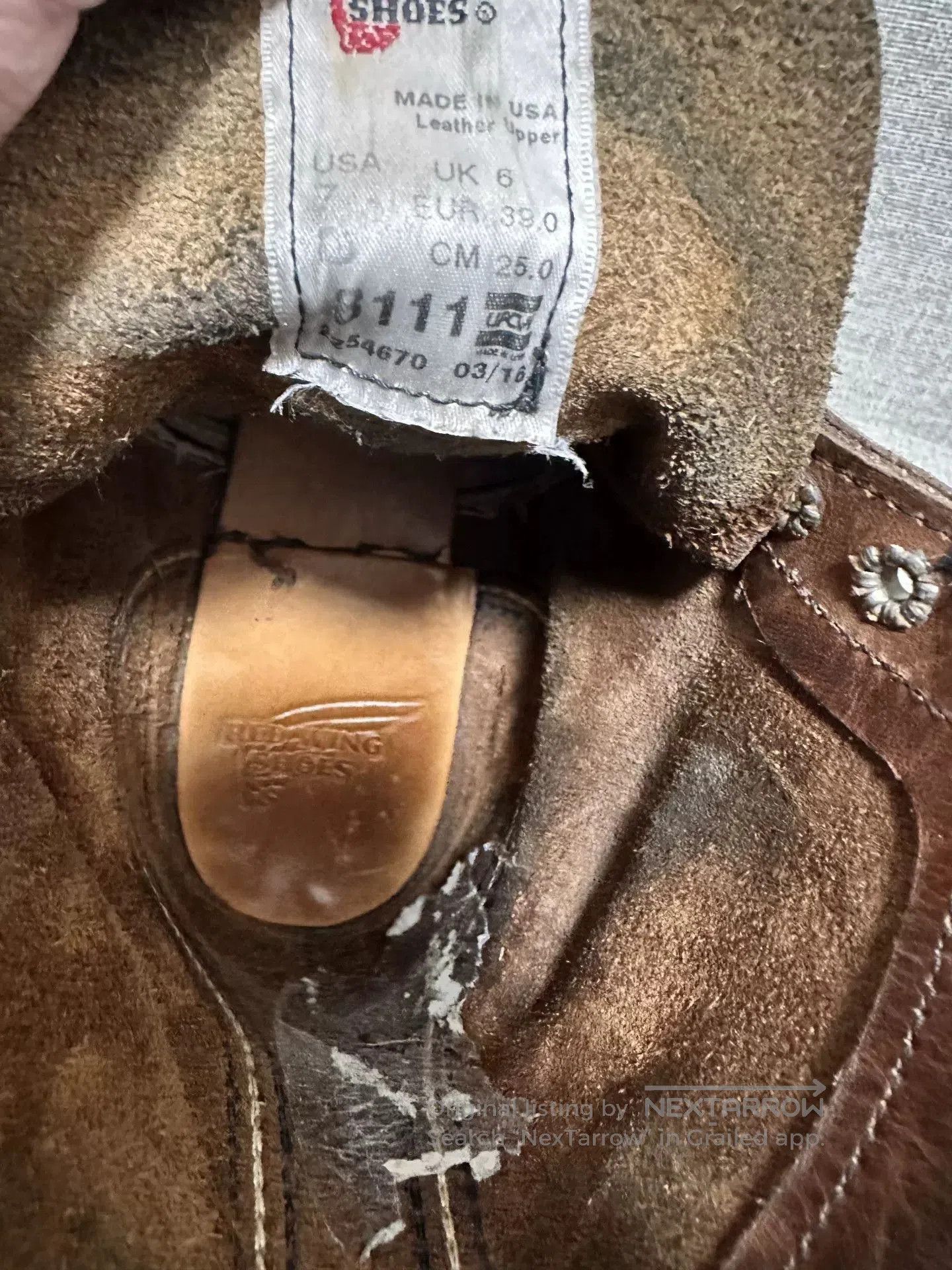 Red Wing Red Wing 8111 Crepe Sole Boot. Size US 7 / EU 40 - 6 Thumbnail